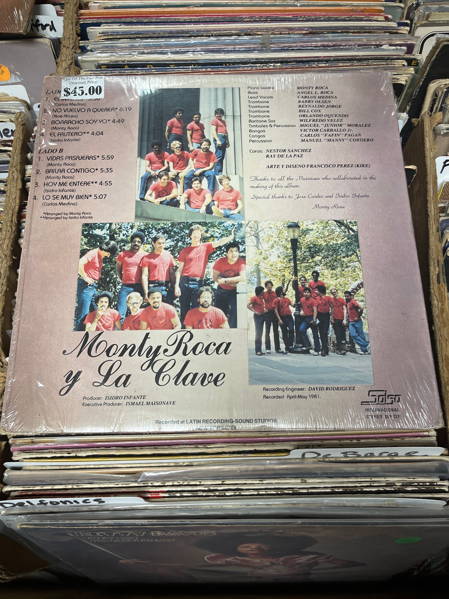 Monty Roca Y Conjunto La Clave - Monty Roca Y Conjunto La Clave Vinyl LP VG+/VG+