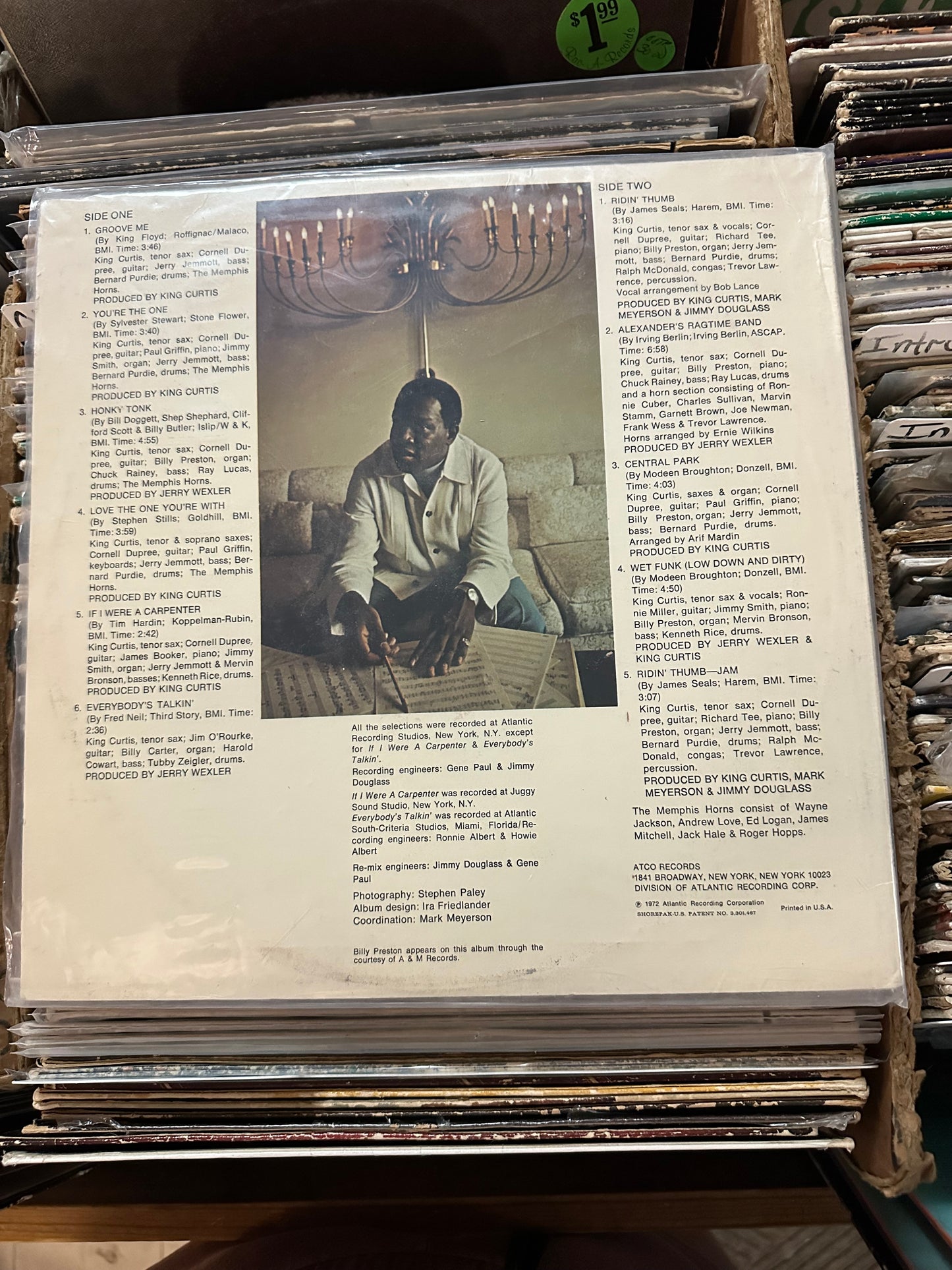 King Curtis Everybody's Talkin' Promo Vinyl Lp VG+/VG+