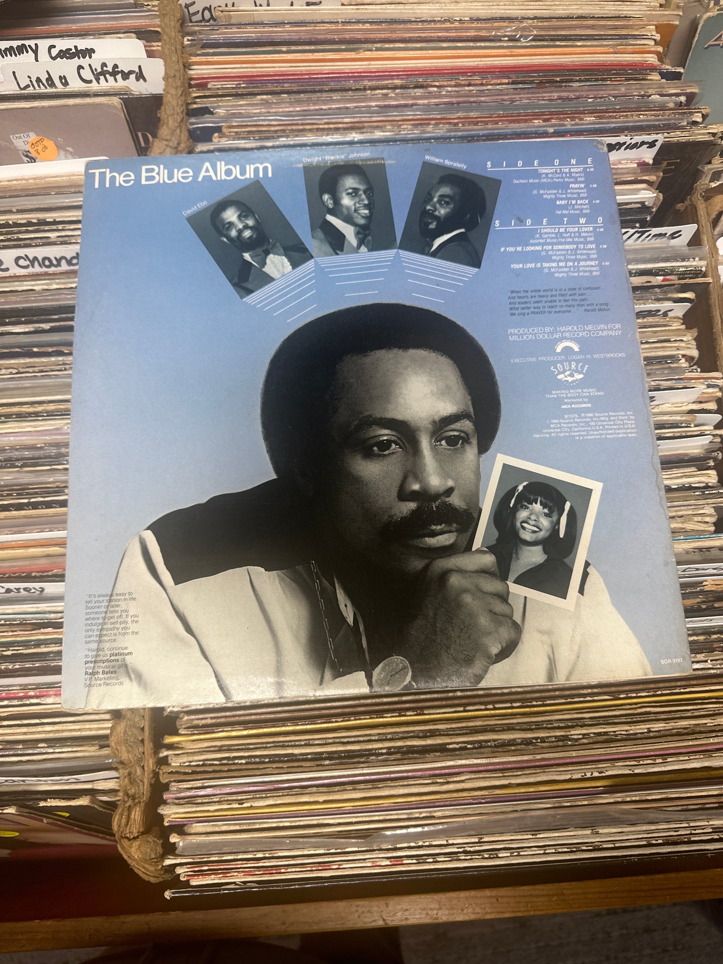 Harold Melvin And The Blue Notes Featuring Sharon Paige – The Blue Album SOR-3197 VG+/VG+