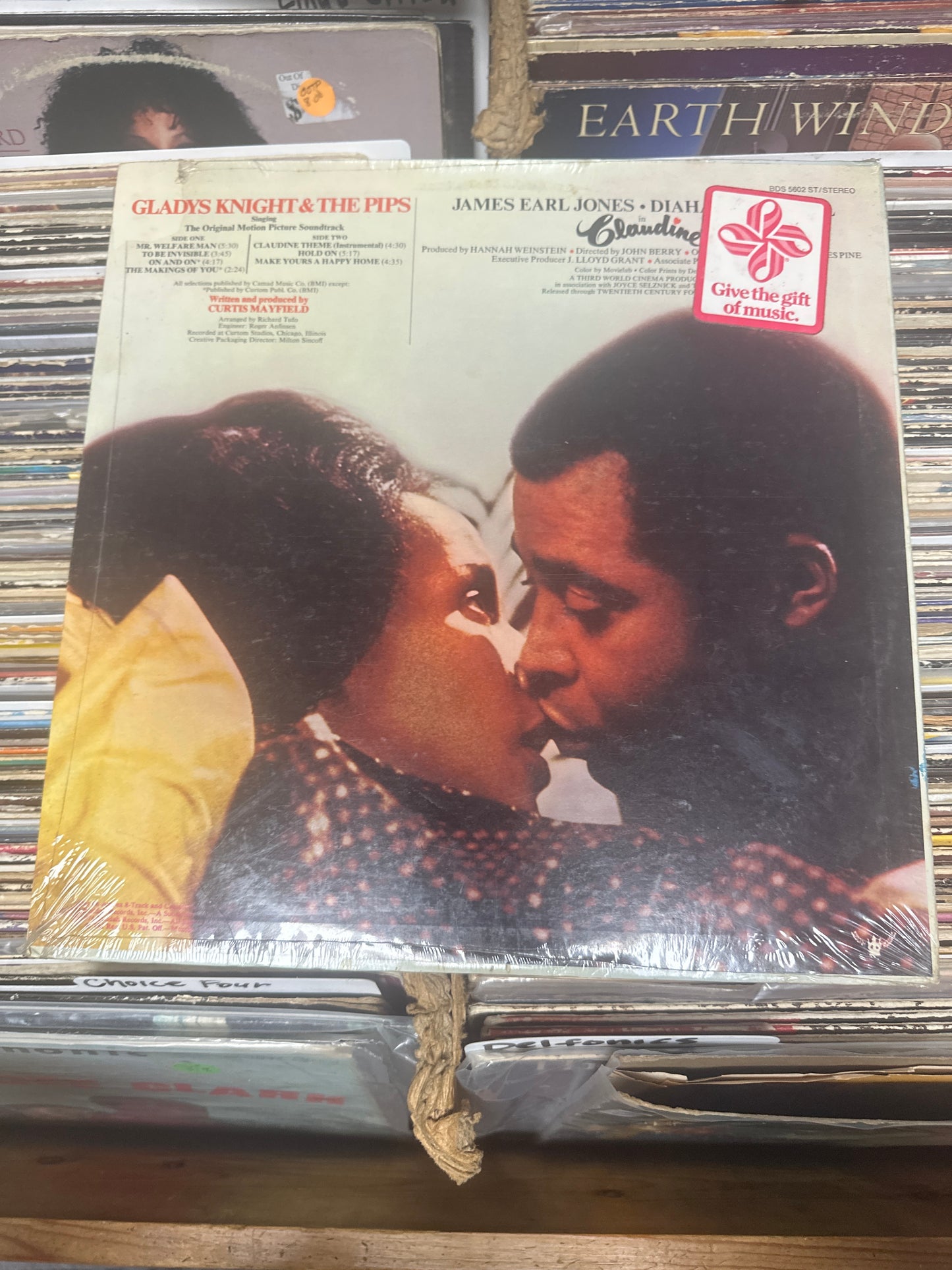 Gladys Knight & The Pips – Claudine Soundtrack Vinyl Lp BDS 5602 ST