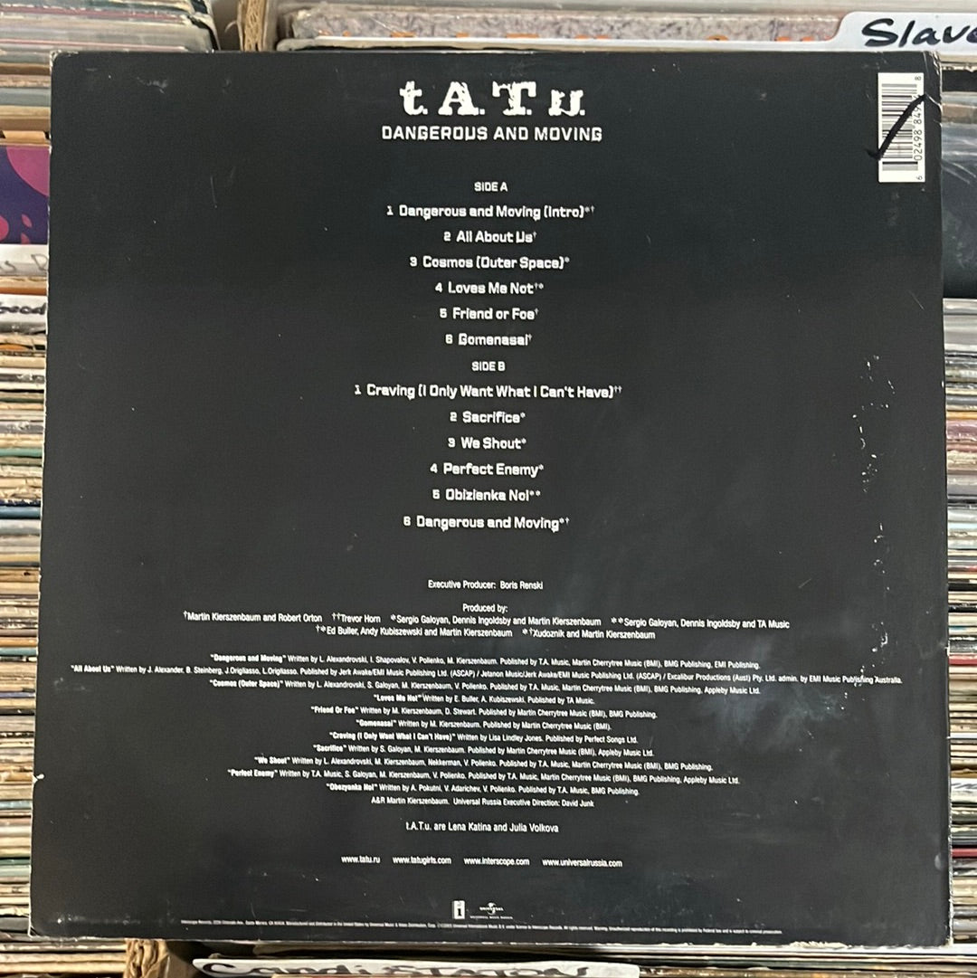 t.A.T.u. – Dangerous And Moving Vinyl Lp Excellent/VG+