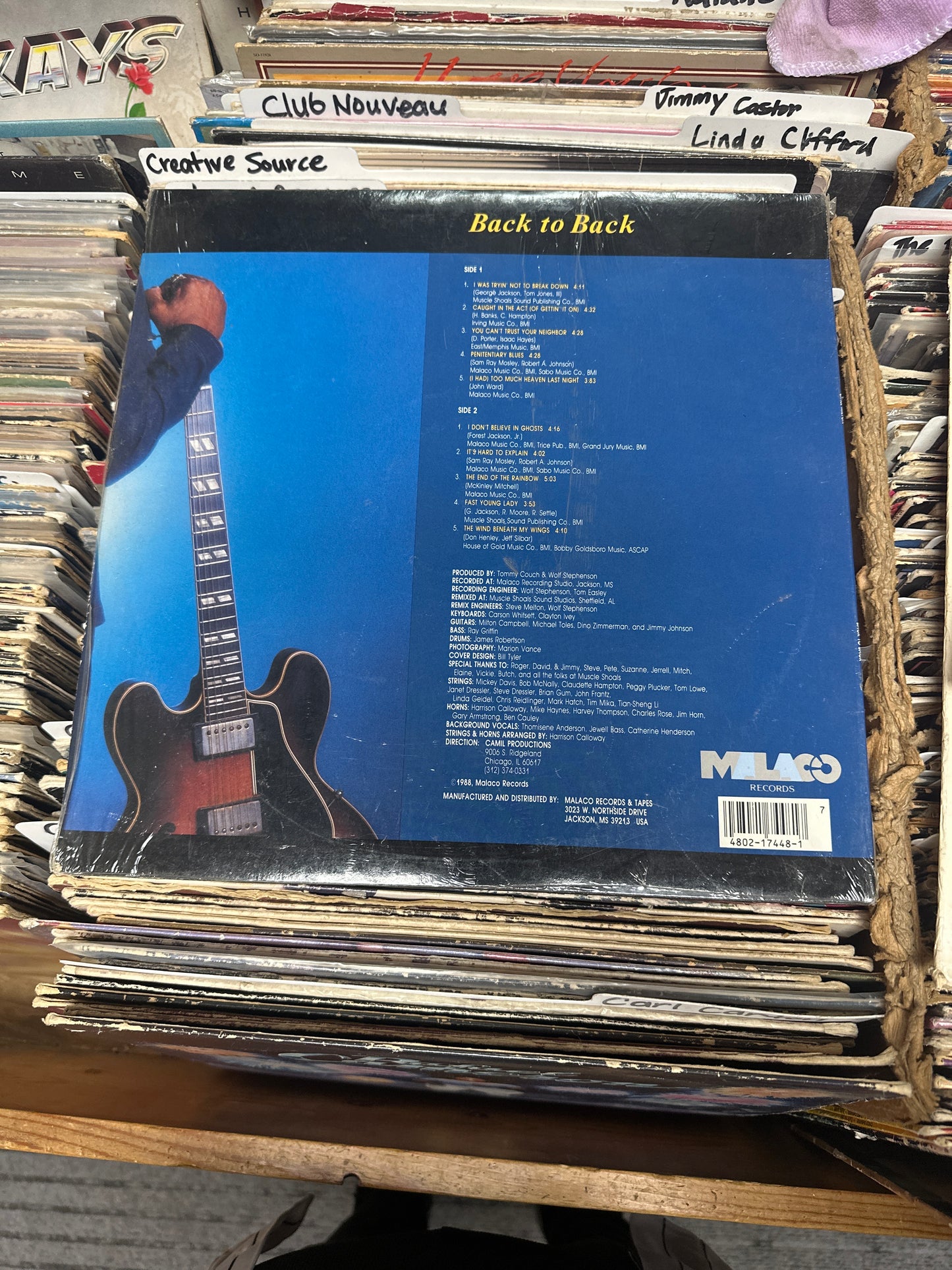 Little Milton – Back to Back Vinyl LP VG+/VG+