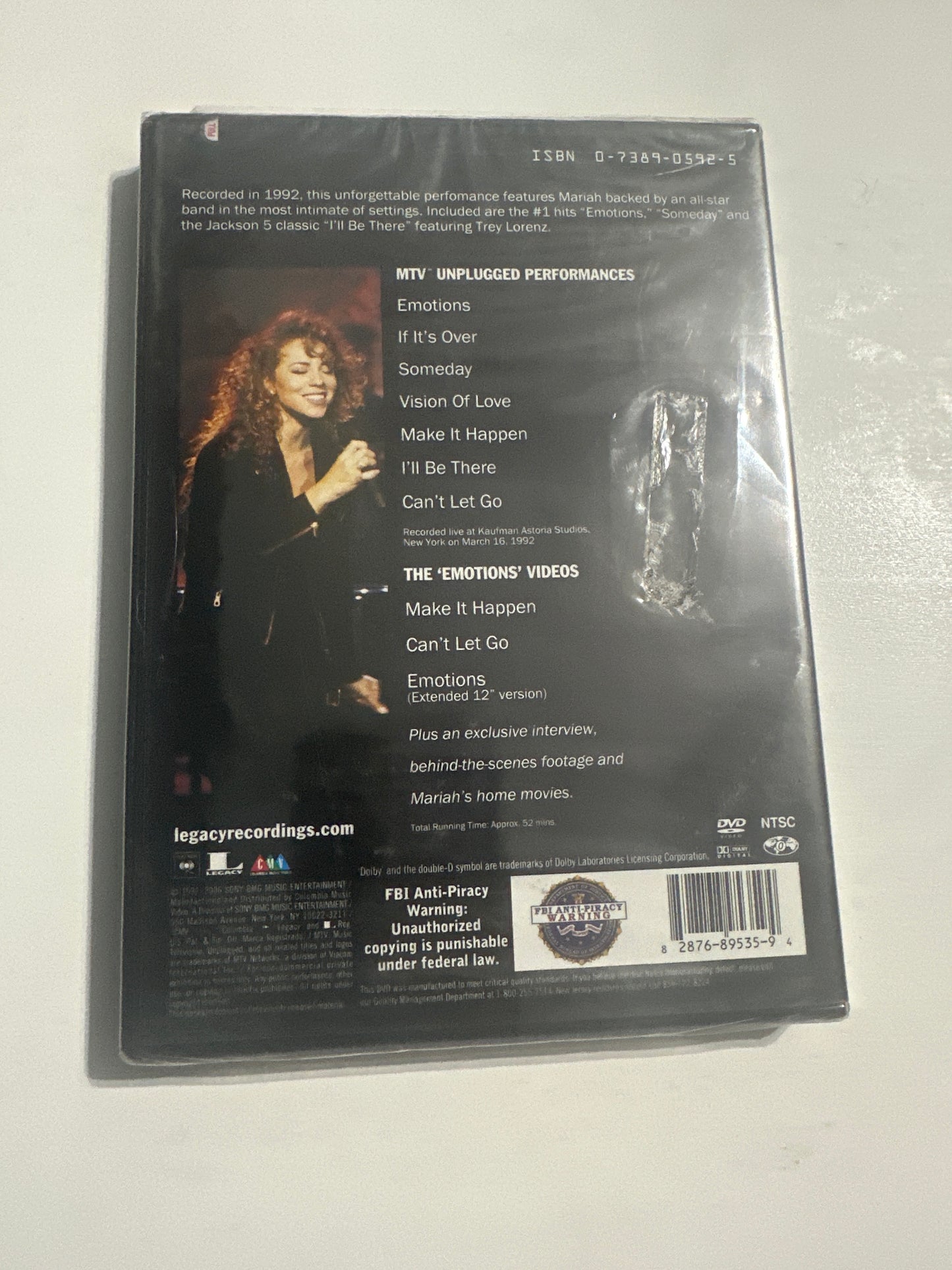 Mariah Carey – MTV Unplugged +3 DVD
