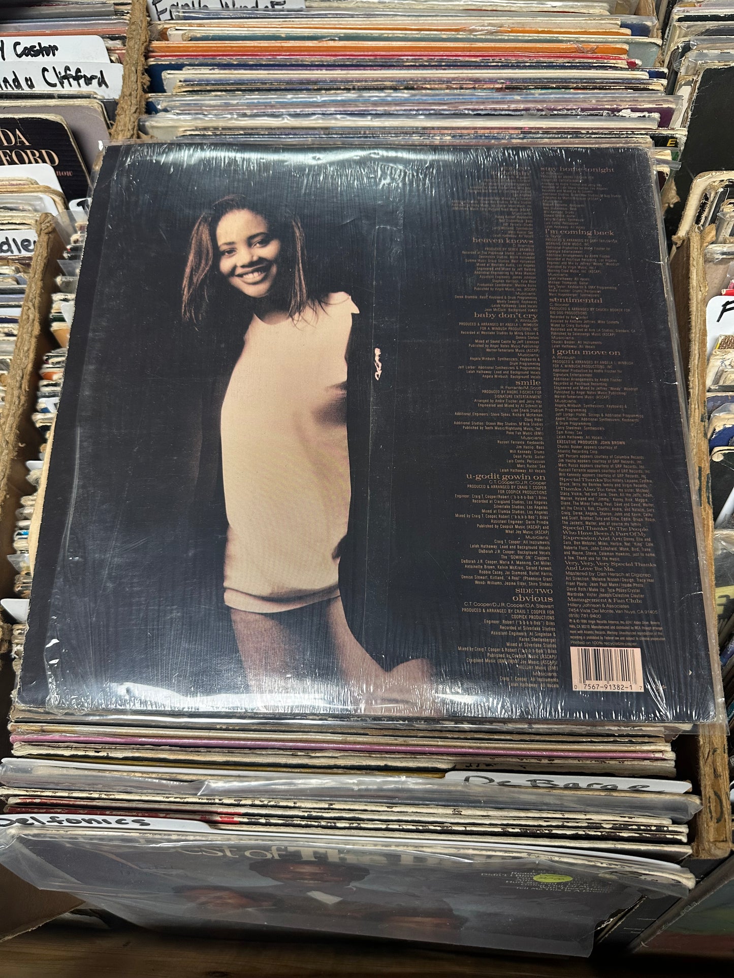 Lalah Hathaway – Lalah Hathaway Vinyl Lp VG/VG+