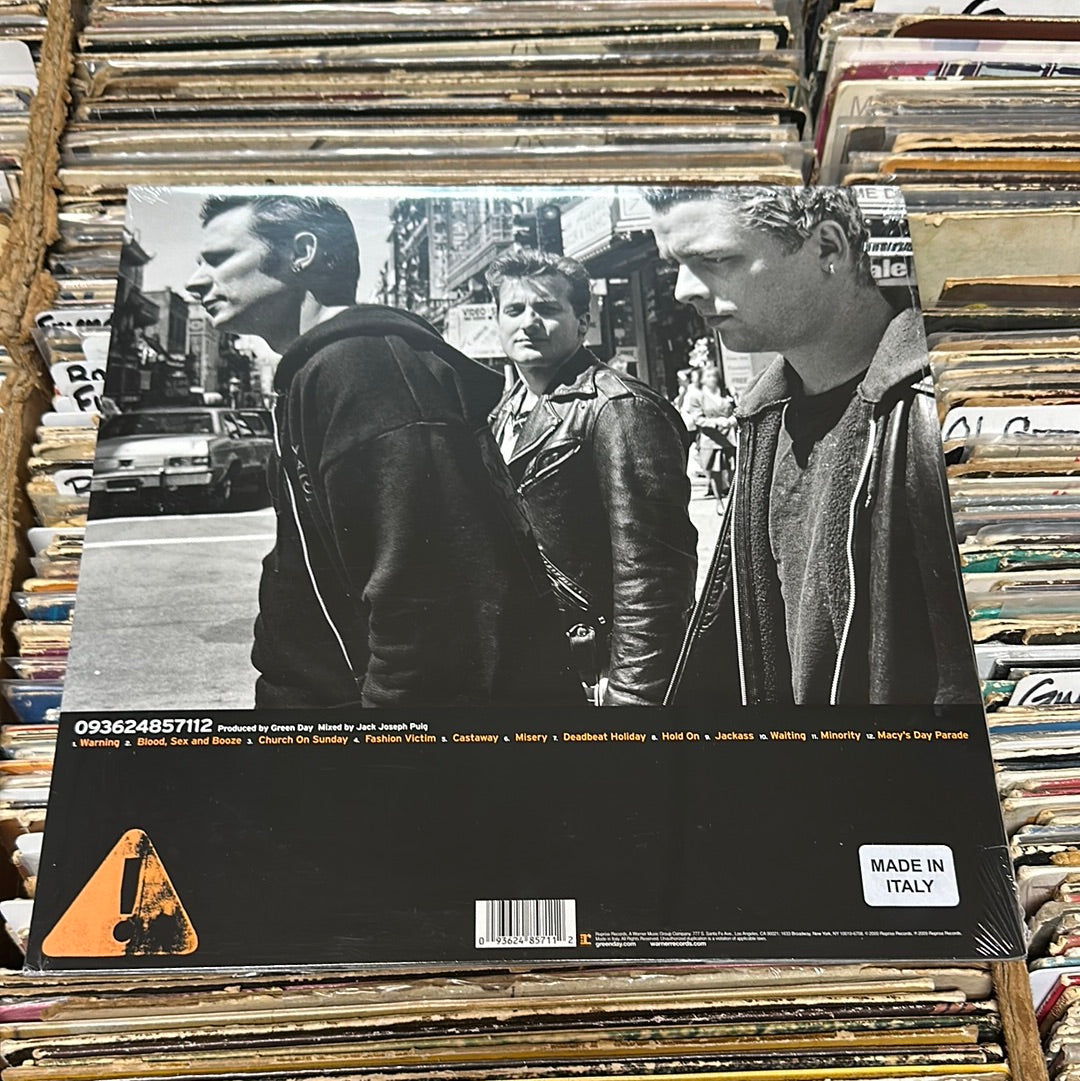 Green Day – Warning Limited Edition Fluorescent Green Vinyl Lp Reissue