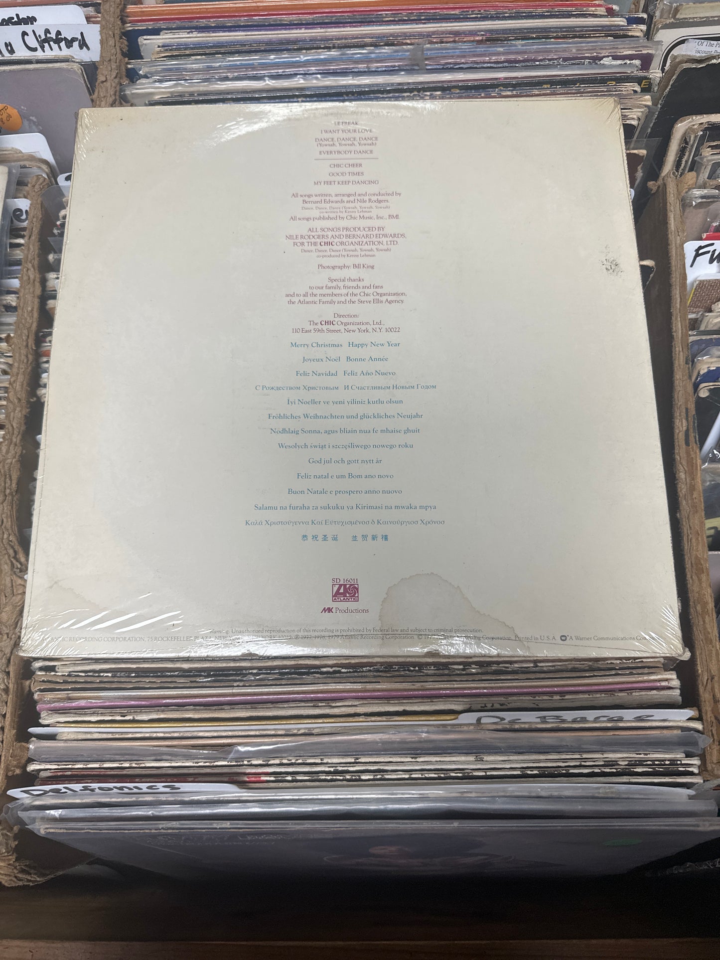 Chic-Les Plus Grands Succes De Chic (Chic's Greatest Hits) SD 16011 Vinyl LP