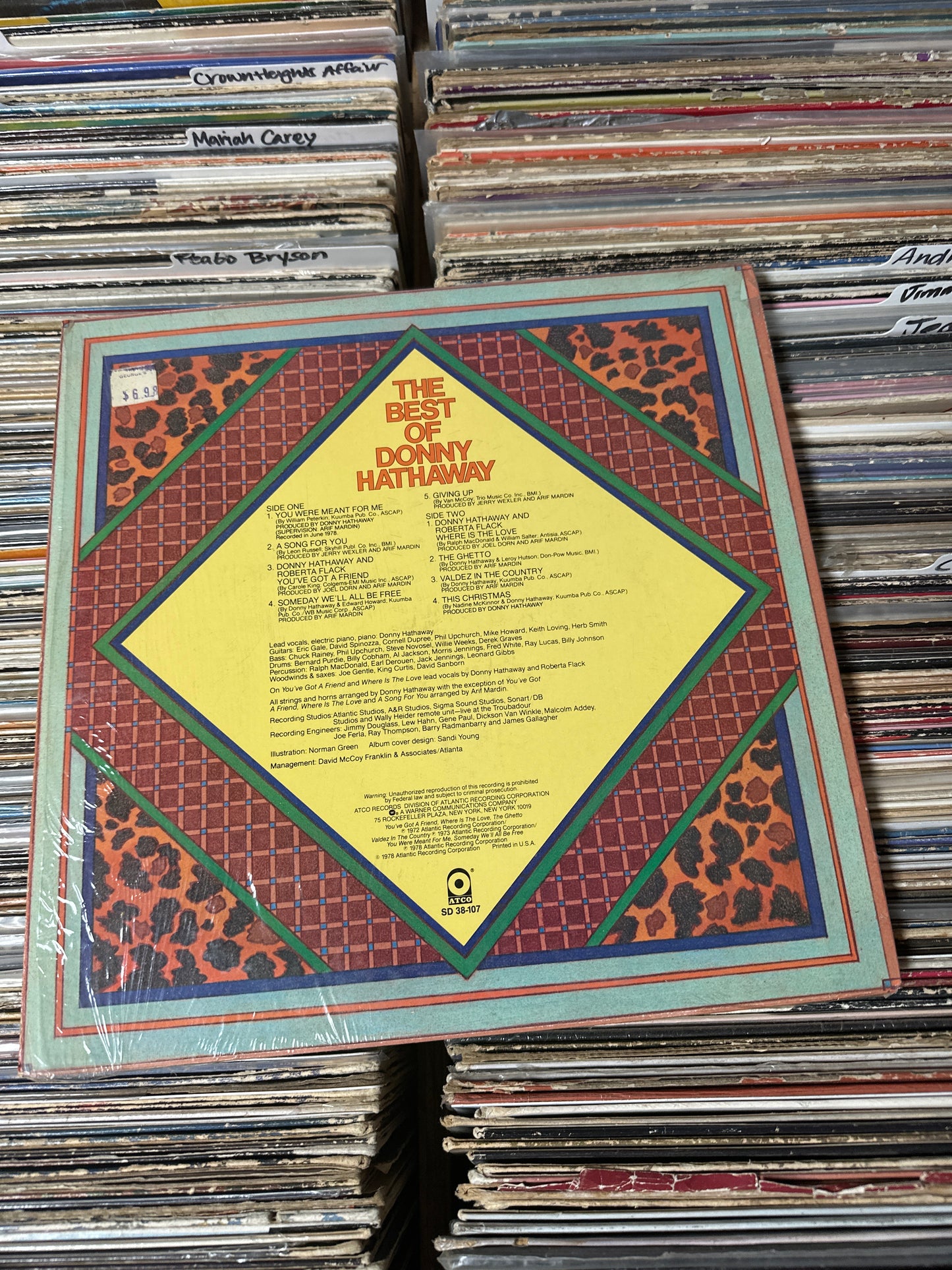 Donny Hathaway – The Best Of Donny Hathaway Vinyl LP SD 38-107 (RI) VG+/VG+