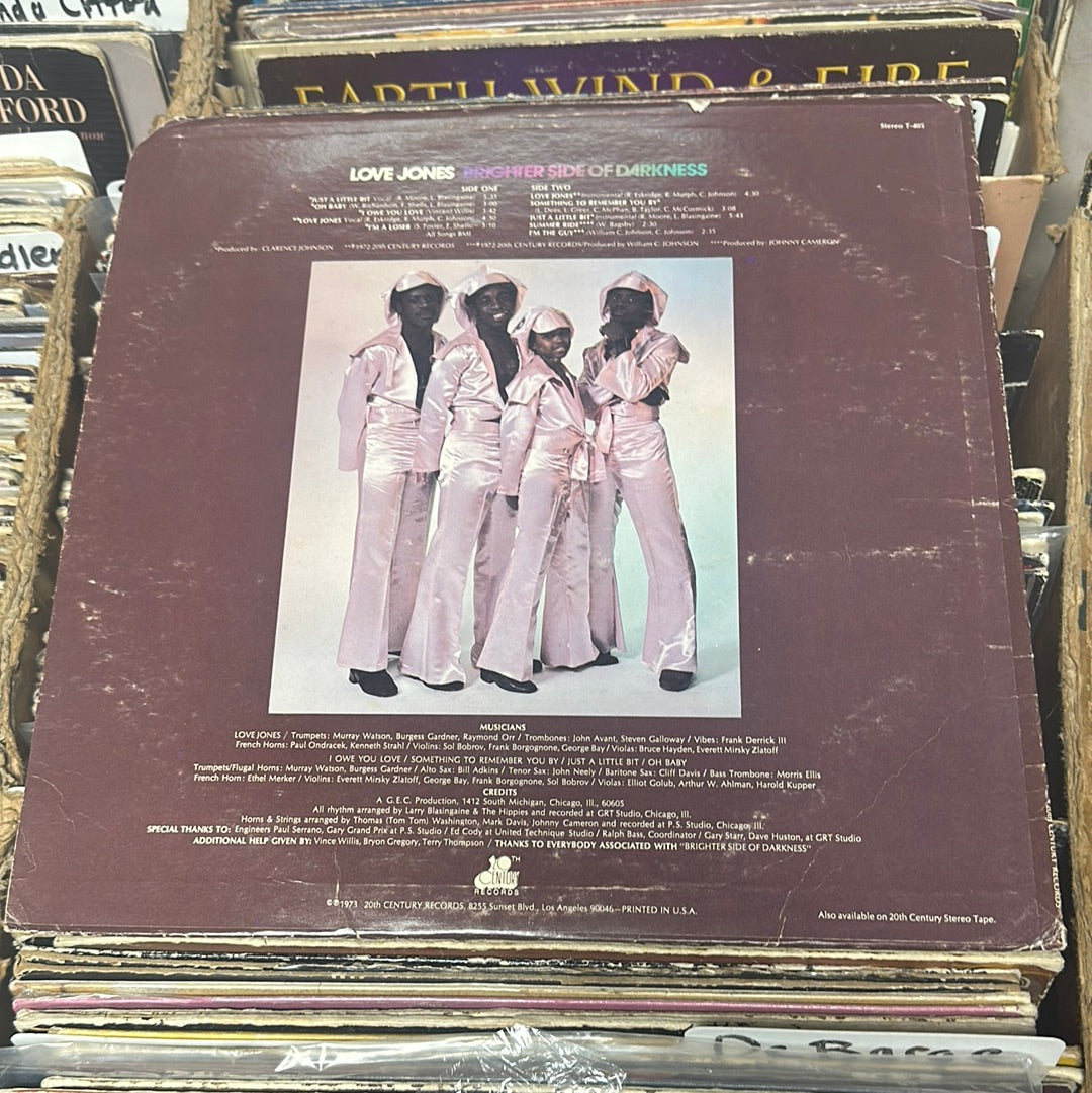 Brighter Side Of Darkness – Love Jones Promo Vinyl LP VG/VG