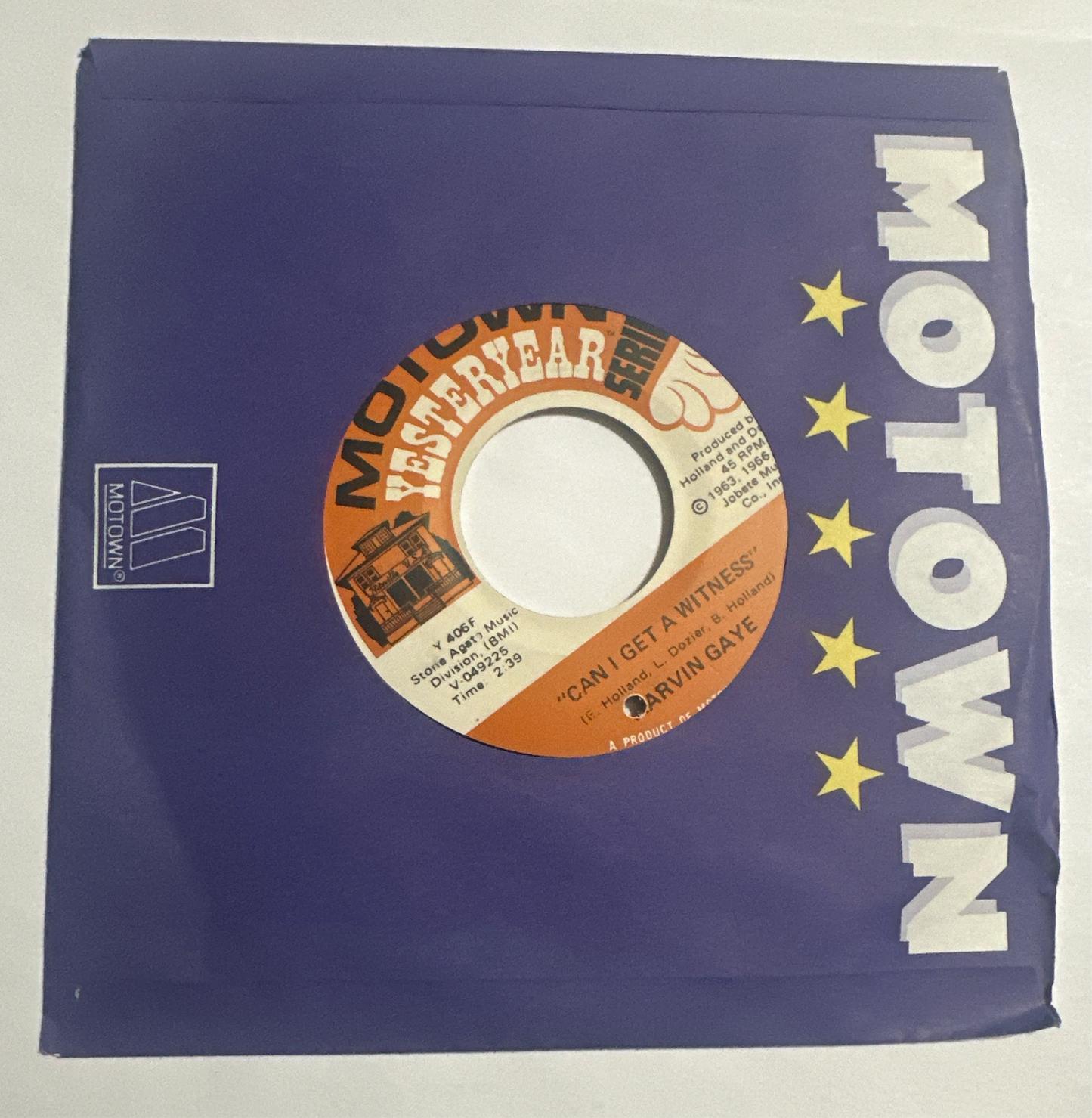 Marvin Gaye – Pride And Joy / Can I Get A Witness 7" Vinyl VG+