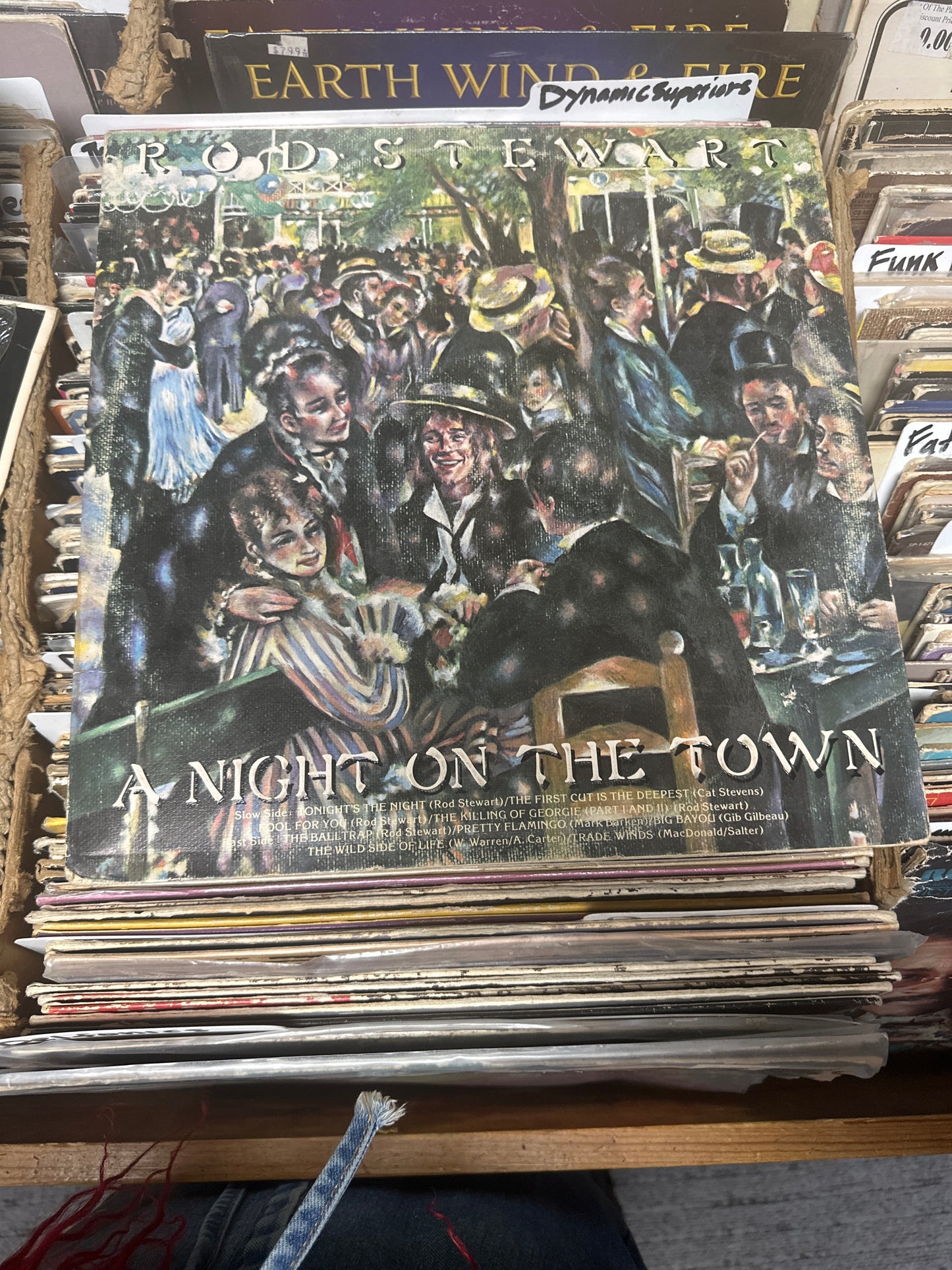 Rod Stewart – A Night On The Town Vinyl Lp BS 2938 VG+/VG+