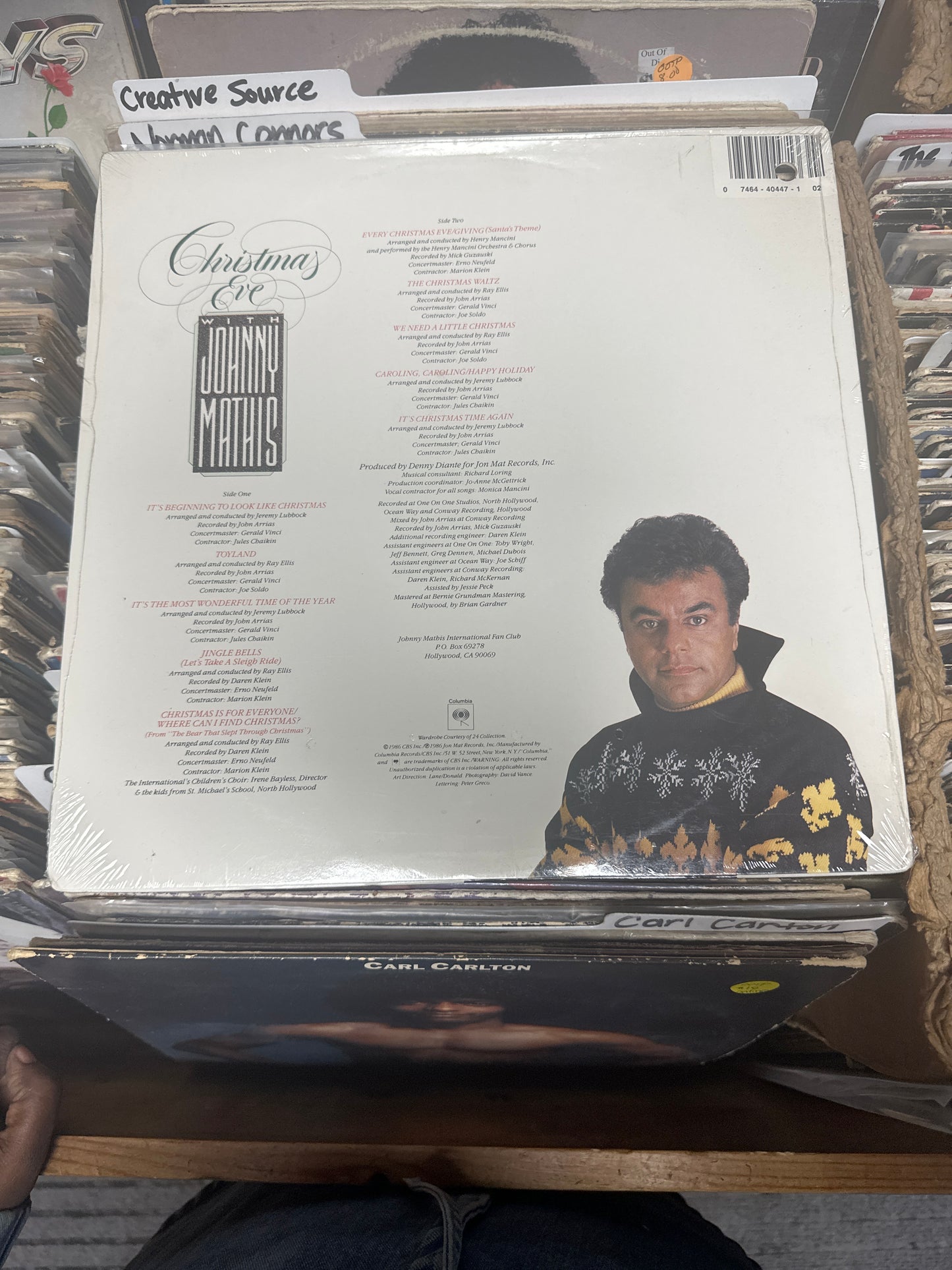 Johnny Mathis – Christmas Eve With Johnny Mathis Vinyl Lp