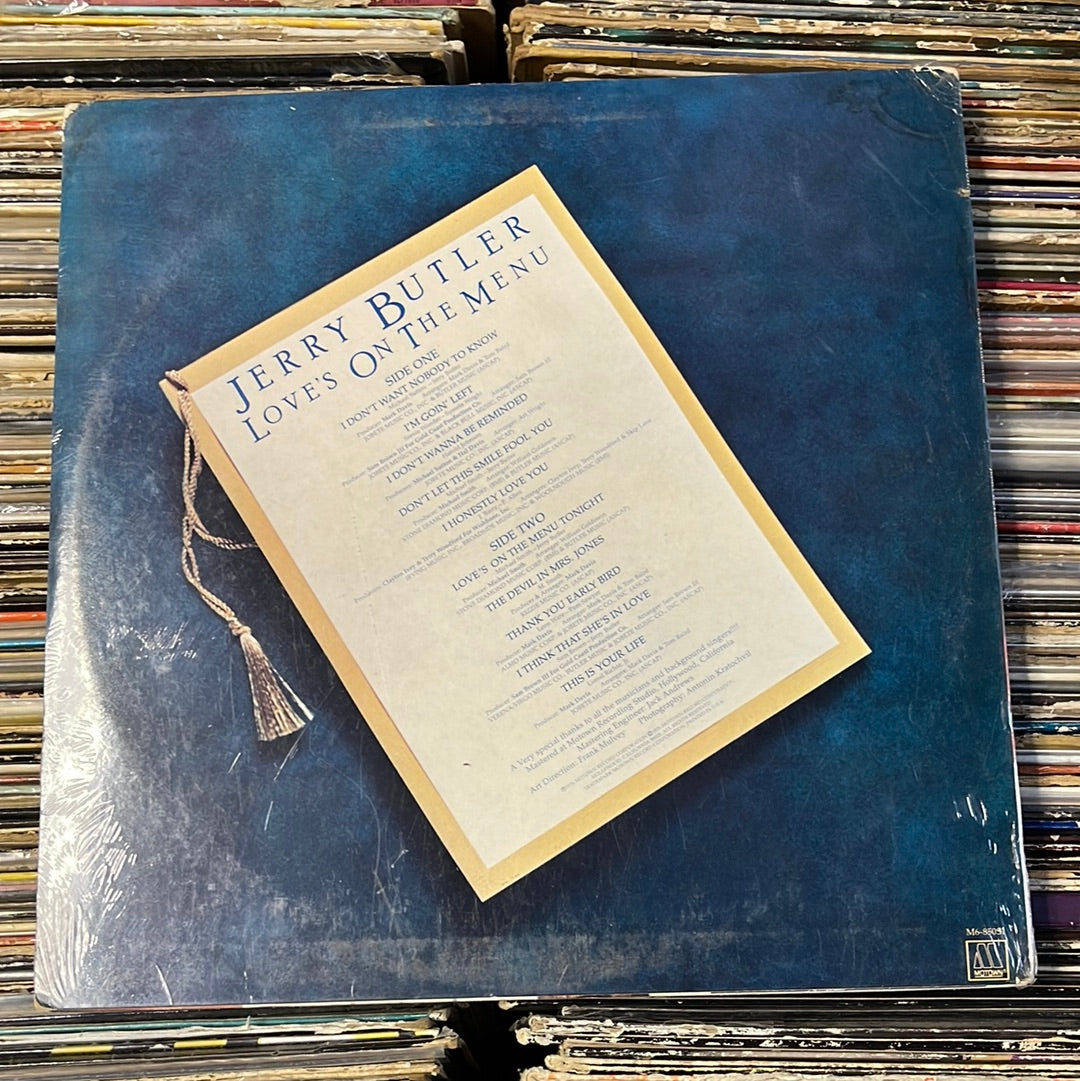 Jerry Butler – Love's On The Menu Vinyl Lp