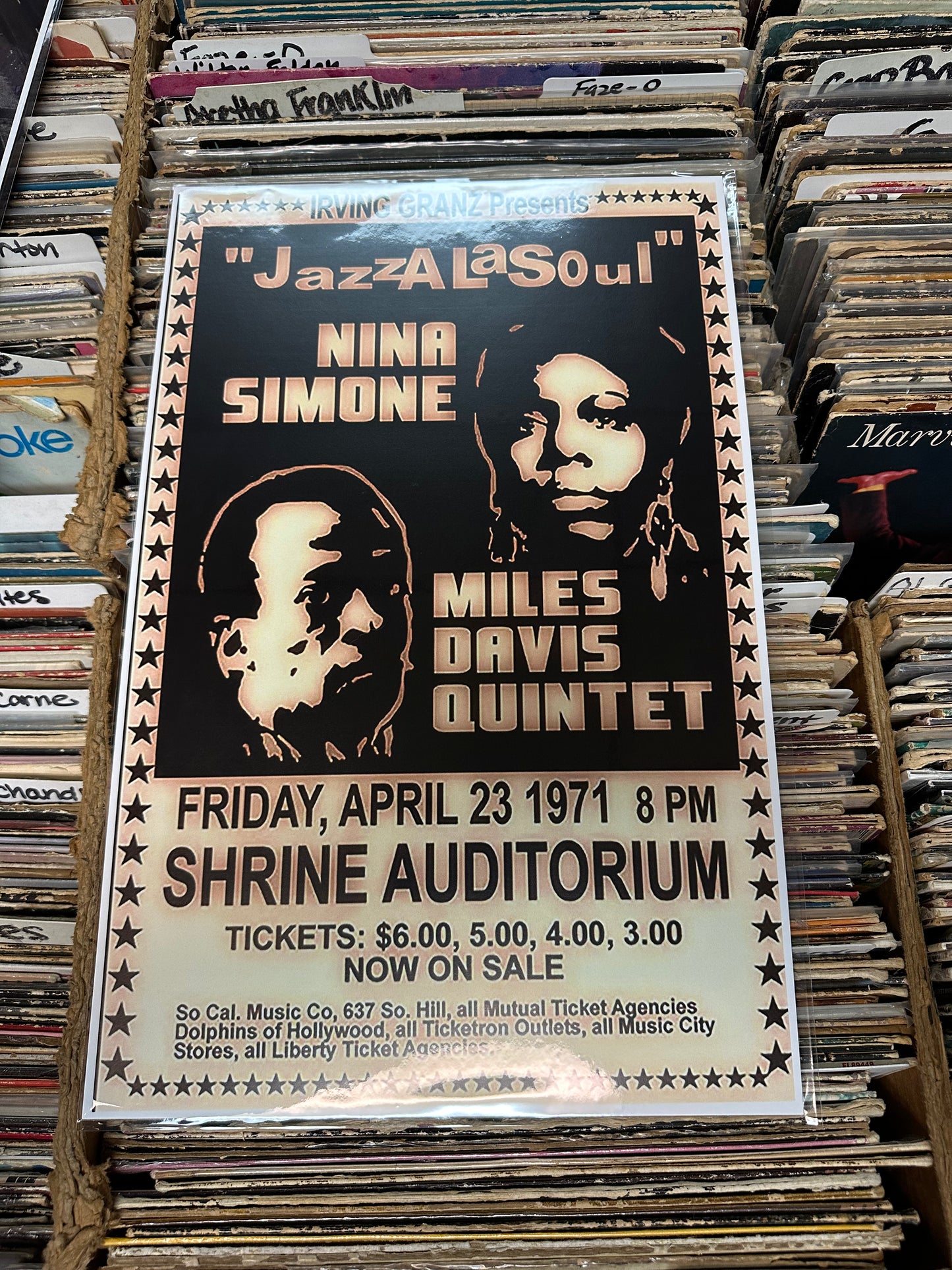 Nina Simone & Miles Davis JazzaLaSoul Poster