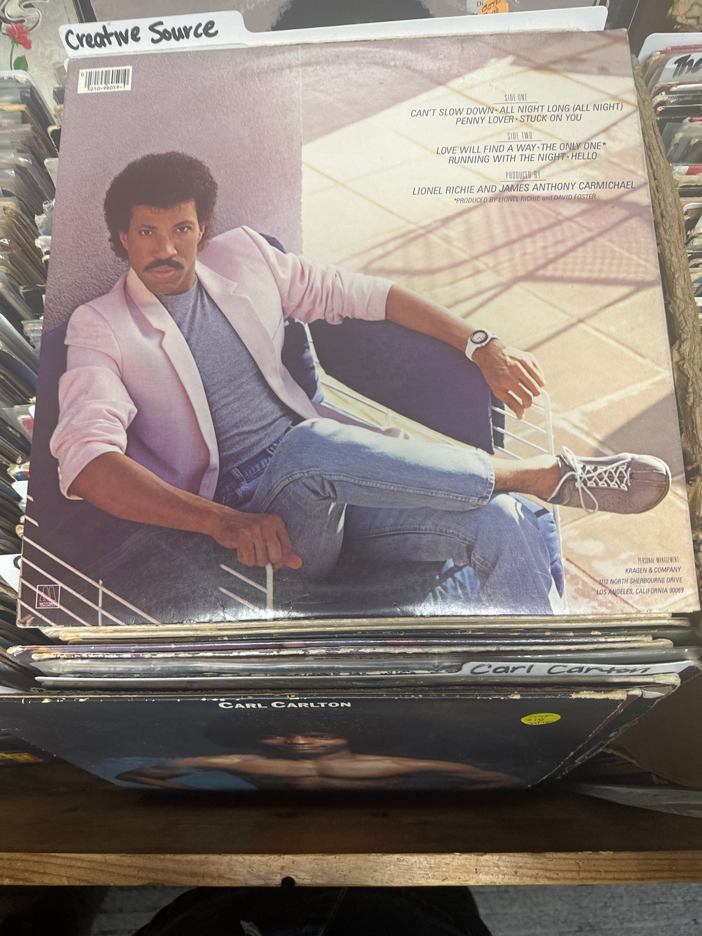 Lionel Richie-Can't Slow Down Vinyl LP 6059ML VG+/VG+
