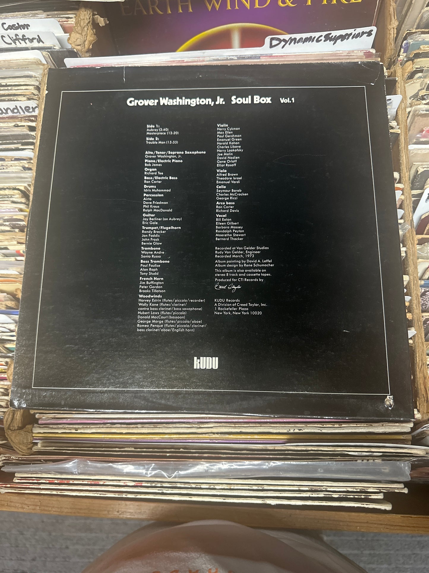 Grover Washington, Jr. – Soul Box Vol.1 Vinyl LP KU-12 VG+/VG+