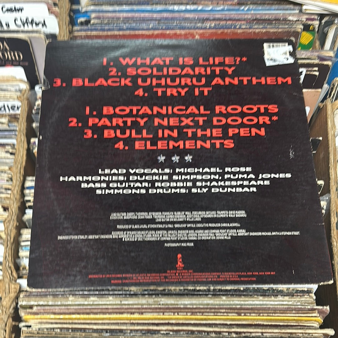 Black Uhuru – Anthem Vinyl LP 90180-1 SRC Pressing VG+/VG+