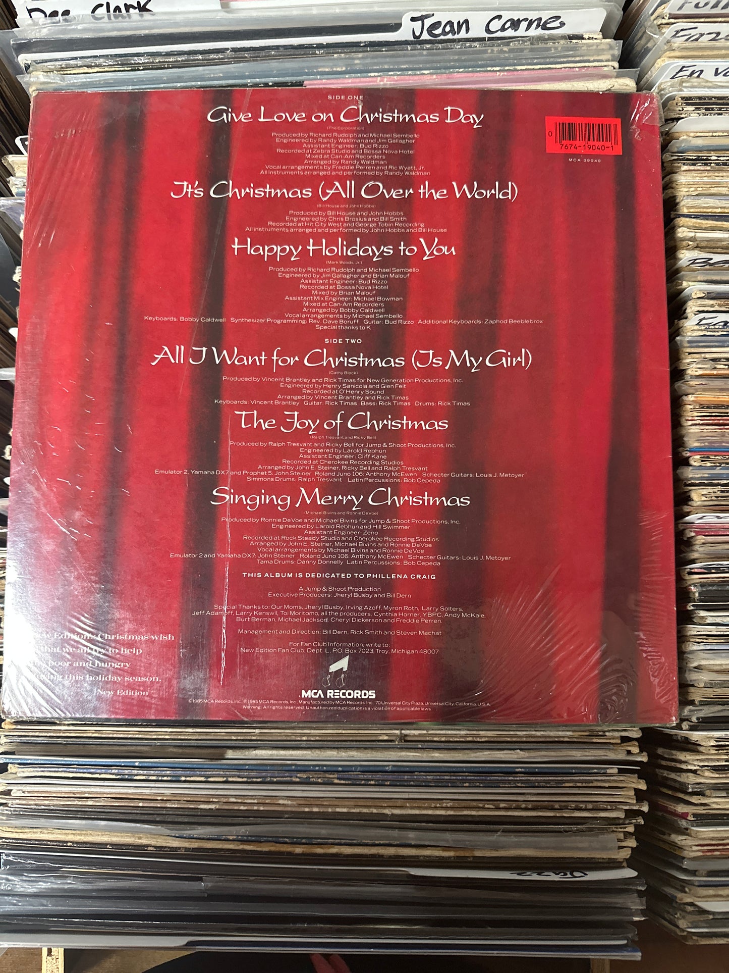 New Edition – Christmas All Over The World Vinyl LP MCA-39040