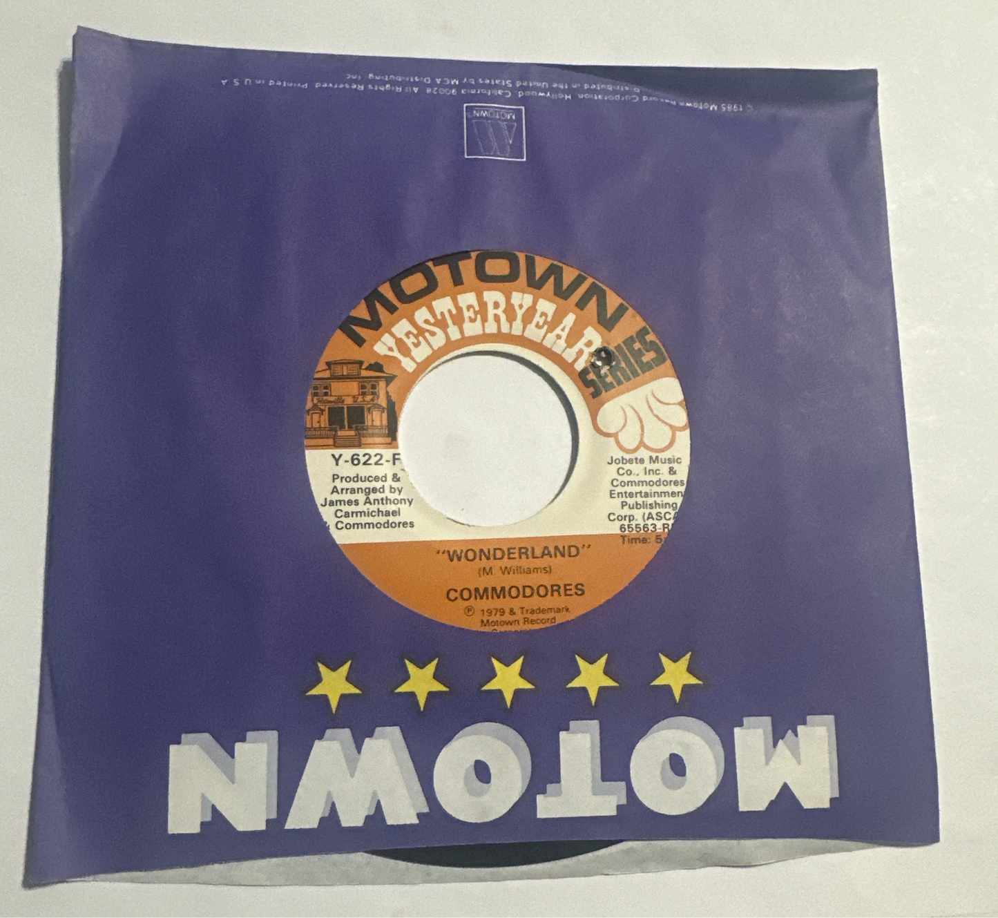 Commodores – Still / Wonderland 7" Vinyl Y-622F VG+