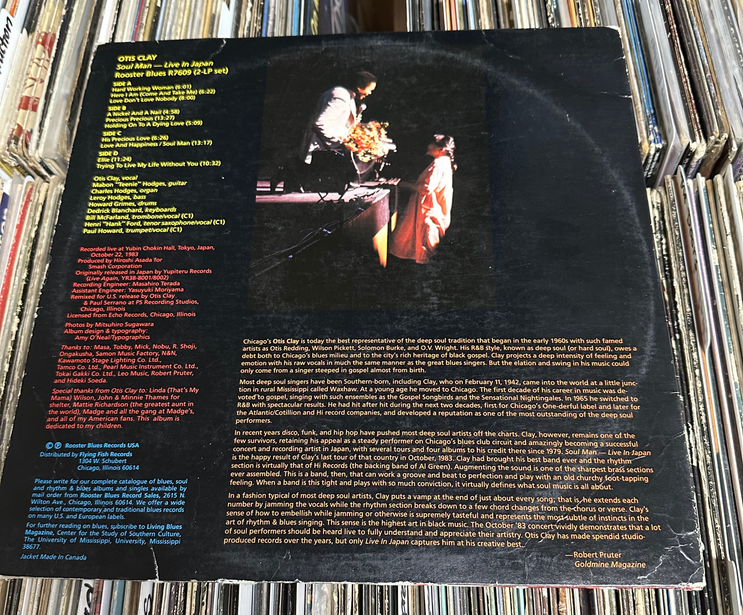 Otis Clay – Soul Man - Live In Japan 2x Vinyl LP R7609 VG+/VG+