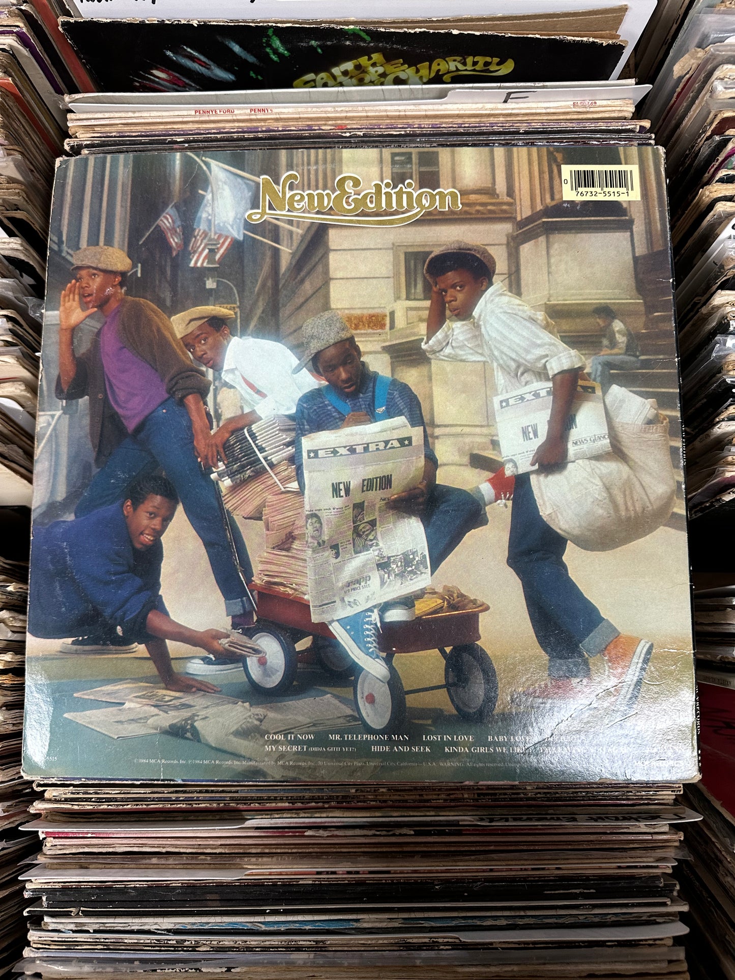 New Edition – New Edition Vinyl LP MCA-5515 VG+/VG+