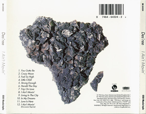 Des'ree – I Ain't Movin' CD VG+/VG+