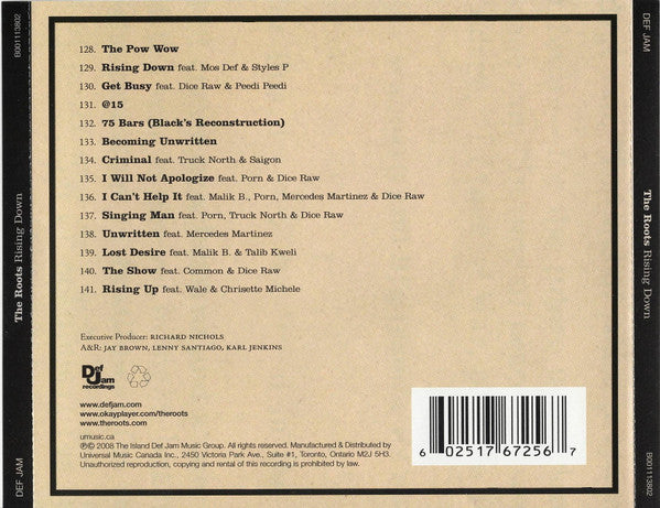 The Roots – Rising Down CD Mint Condition