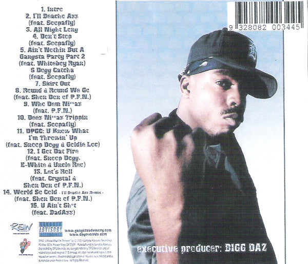 Daz* – DPGC: U Know What I'm Throwin' Up DVD x CD VG+/VG+