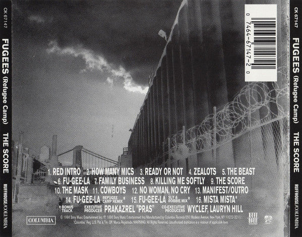 Fugees – The Score CD VG+/VG+