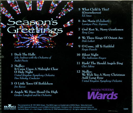 Various – Season's Greetings (Happy Holidays - Wards) CD VG+/VG+
