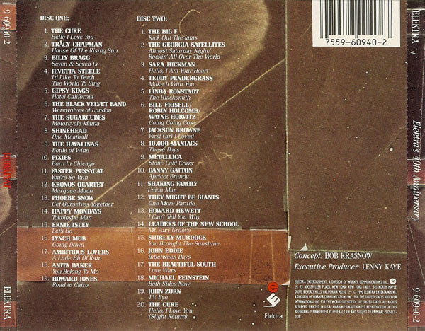 Various – Rubáiyát (Elektra's 40th Anniversary) 2 x CD VG+/VG+