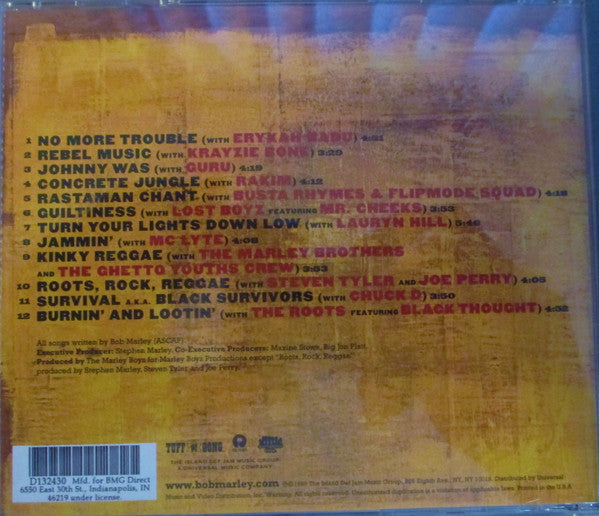 Bob Marley – Chant Down Babylon CD Mint Condition