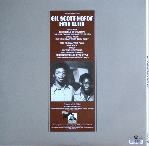 Gil Scott-Heron – Free Will Vinyl LP