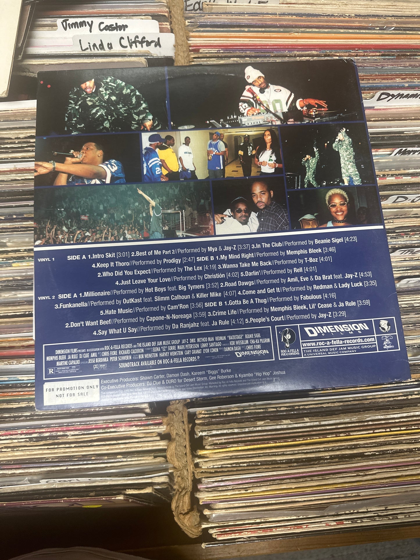 DJ Clue – Backstage Mixtape (Music Inspired By The Film) Promo Vinyl LP