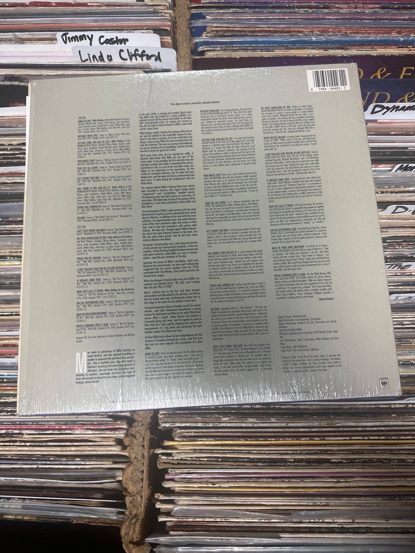 Billie Holiday ‎– The Quintessential Billie Holiday Volume 5, 1937-1938 Vinyl LP  Near Mint/VG+