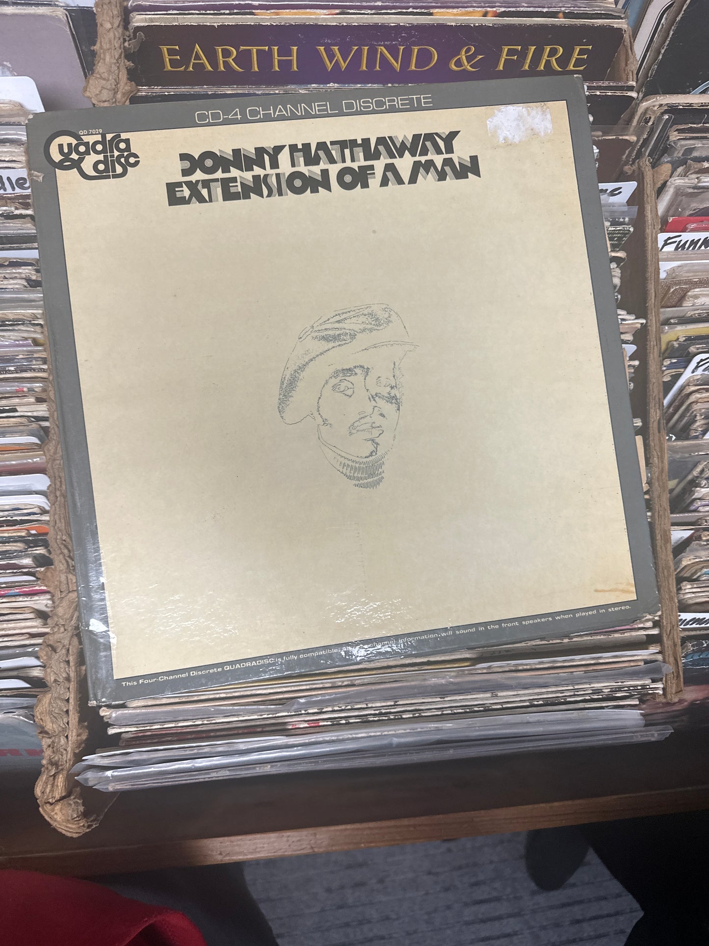 Donny Hathaway ‎– Extension Of A Man Vinyl LP  SD 7029 (RI) VG+/VG+