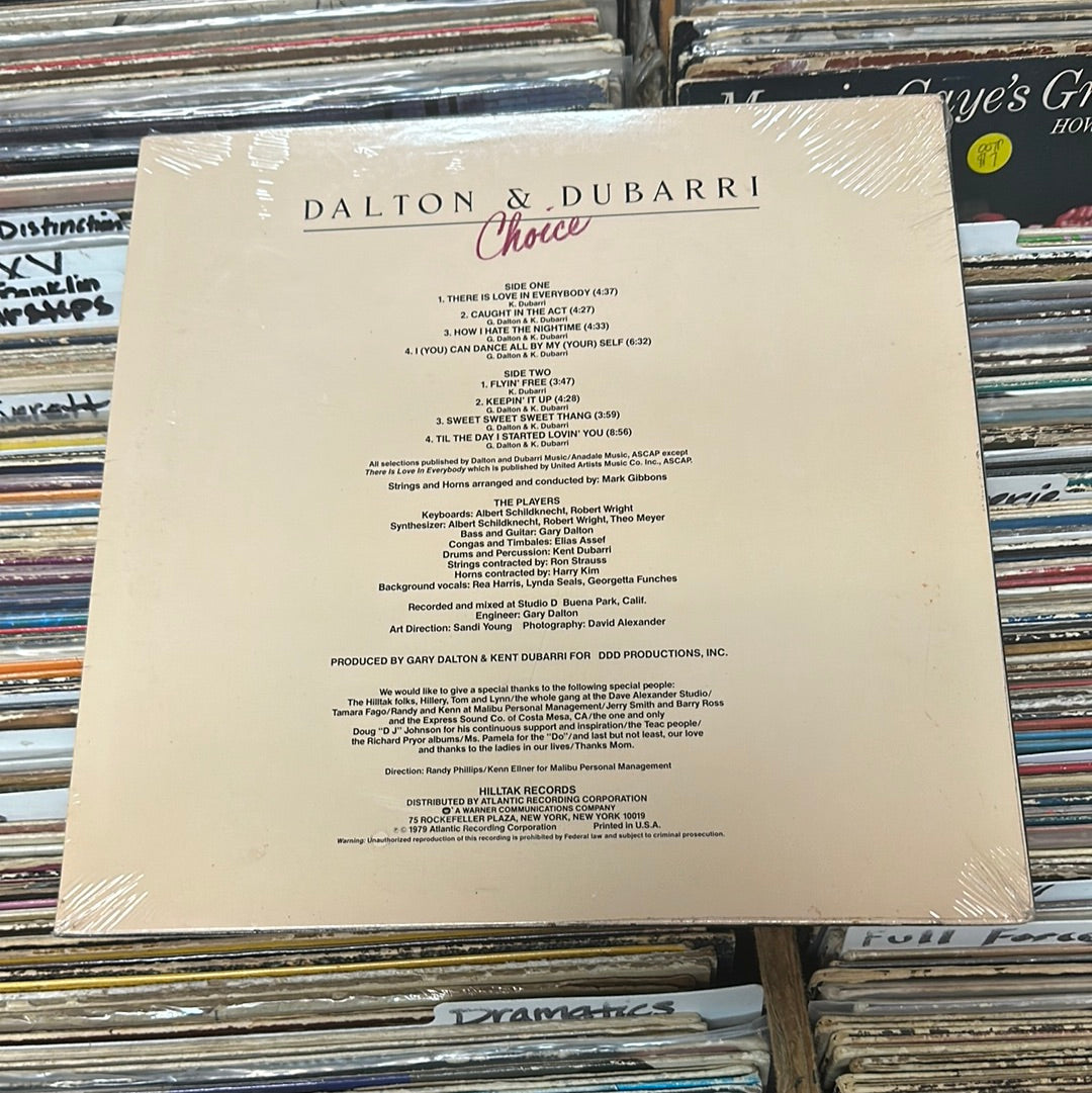 Dalton & Dubarri – Choice Vinyl Lp