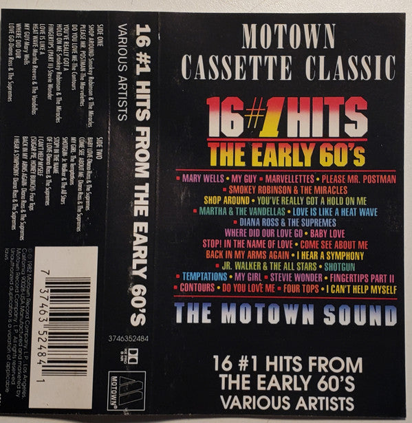 Various : 16 #1 Hits From The Early 60's (Cass, Comp)