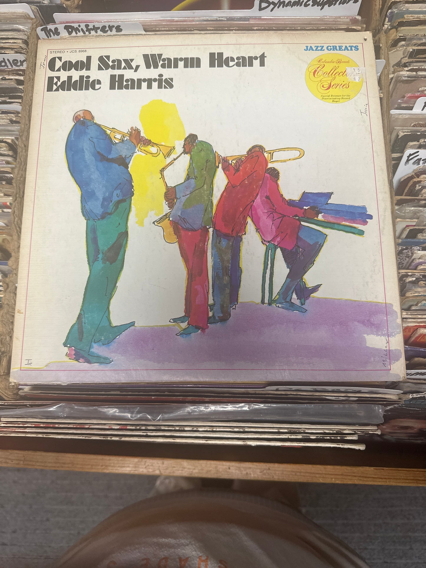 Eddie Harris ‎– Cool Sax, Warm Heart Vinyl LP JCS 8968 VG+/VG+