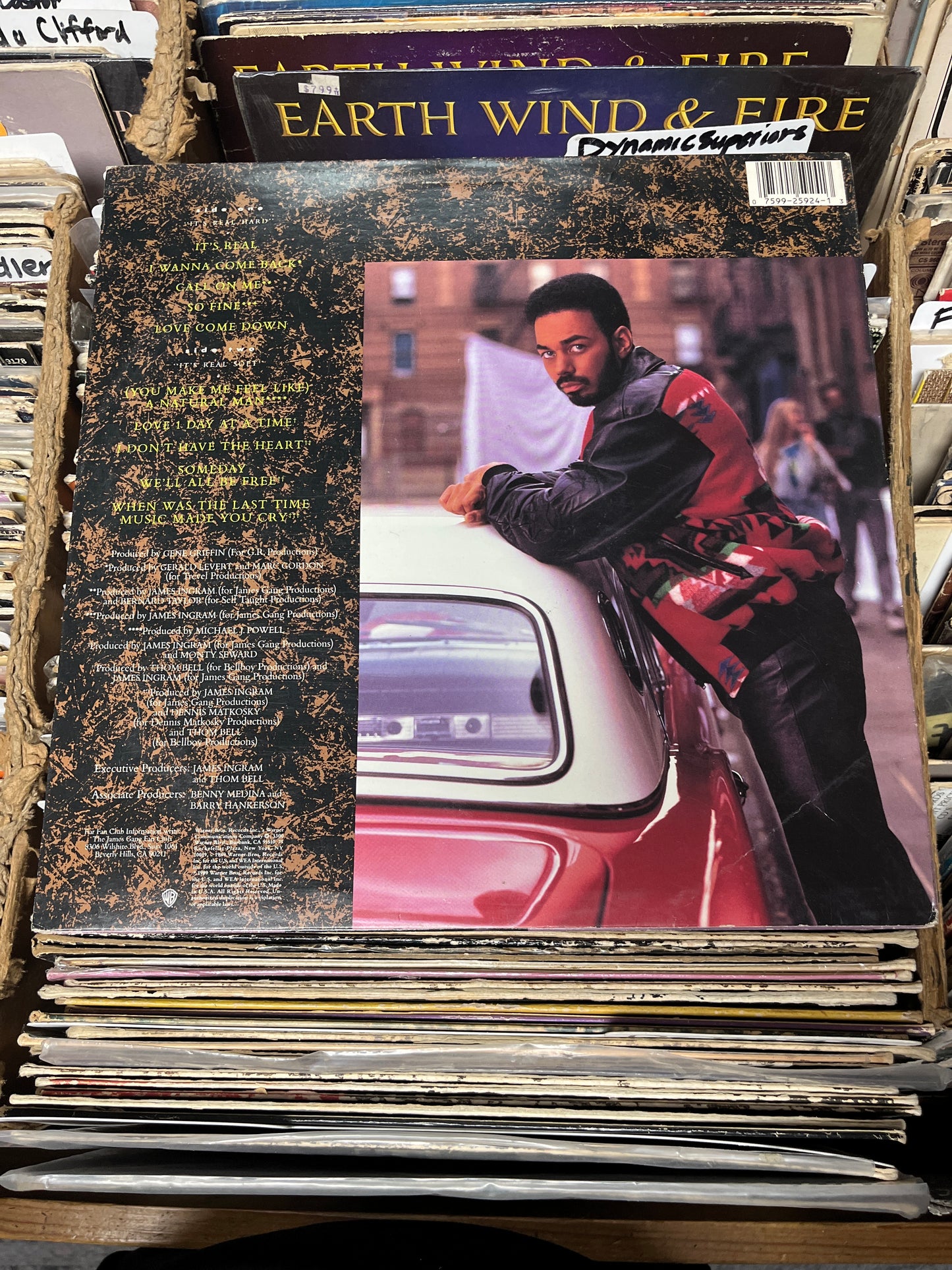 James Ingram – It's Real Vinyl Lp  9 25924-1 VG+/VG+