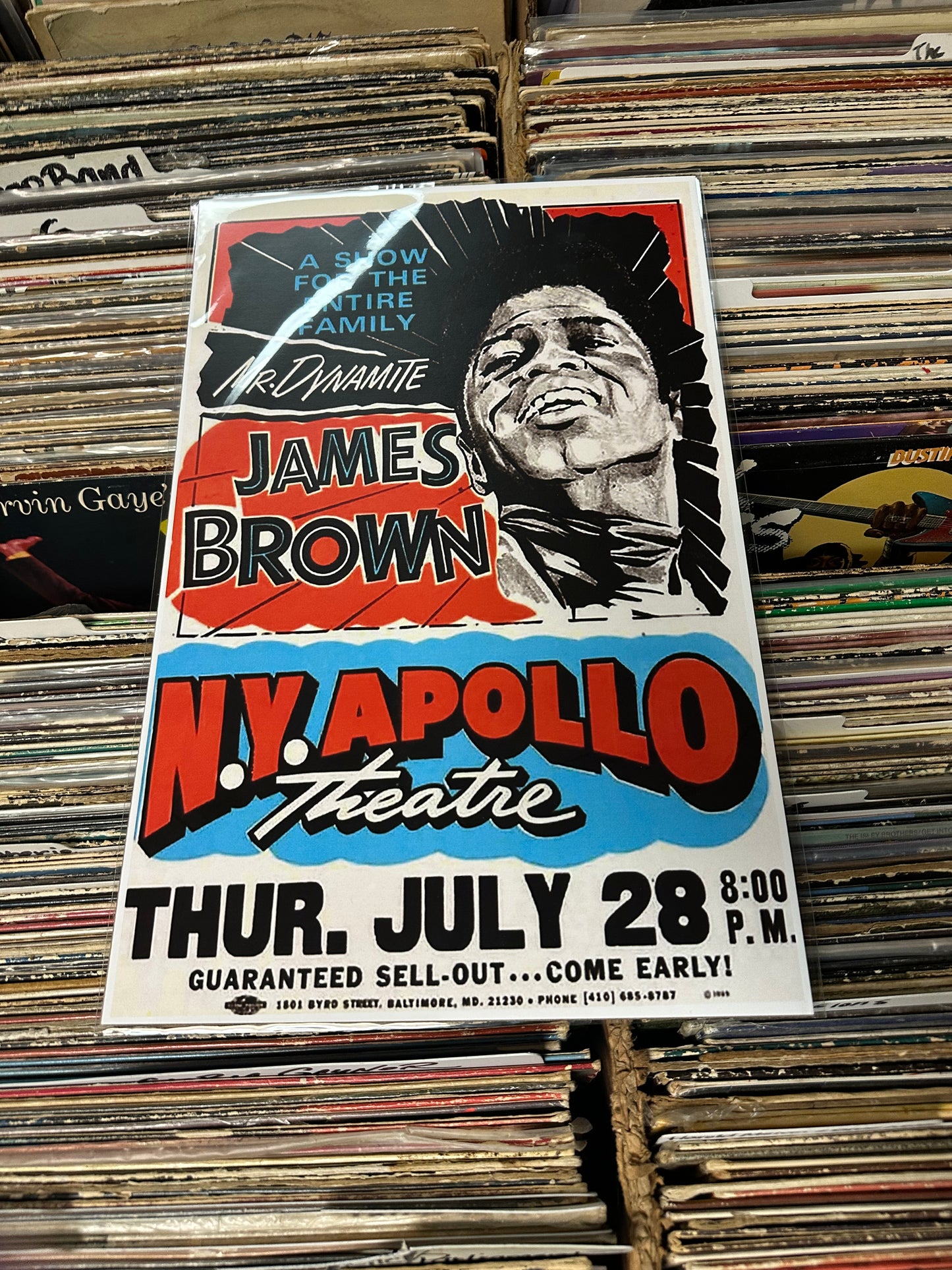 James Brown  NY Apollo Vintage Concert Poster