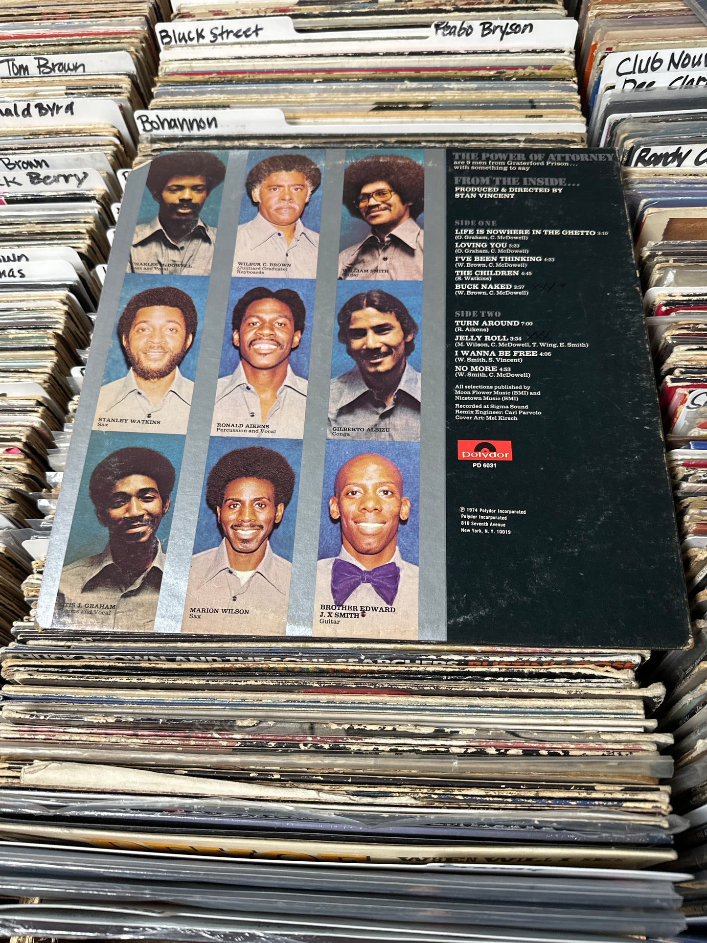 The Power Of Attorney – From The Inside Vinyl LP RARE! VG+/VG