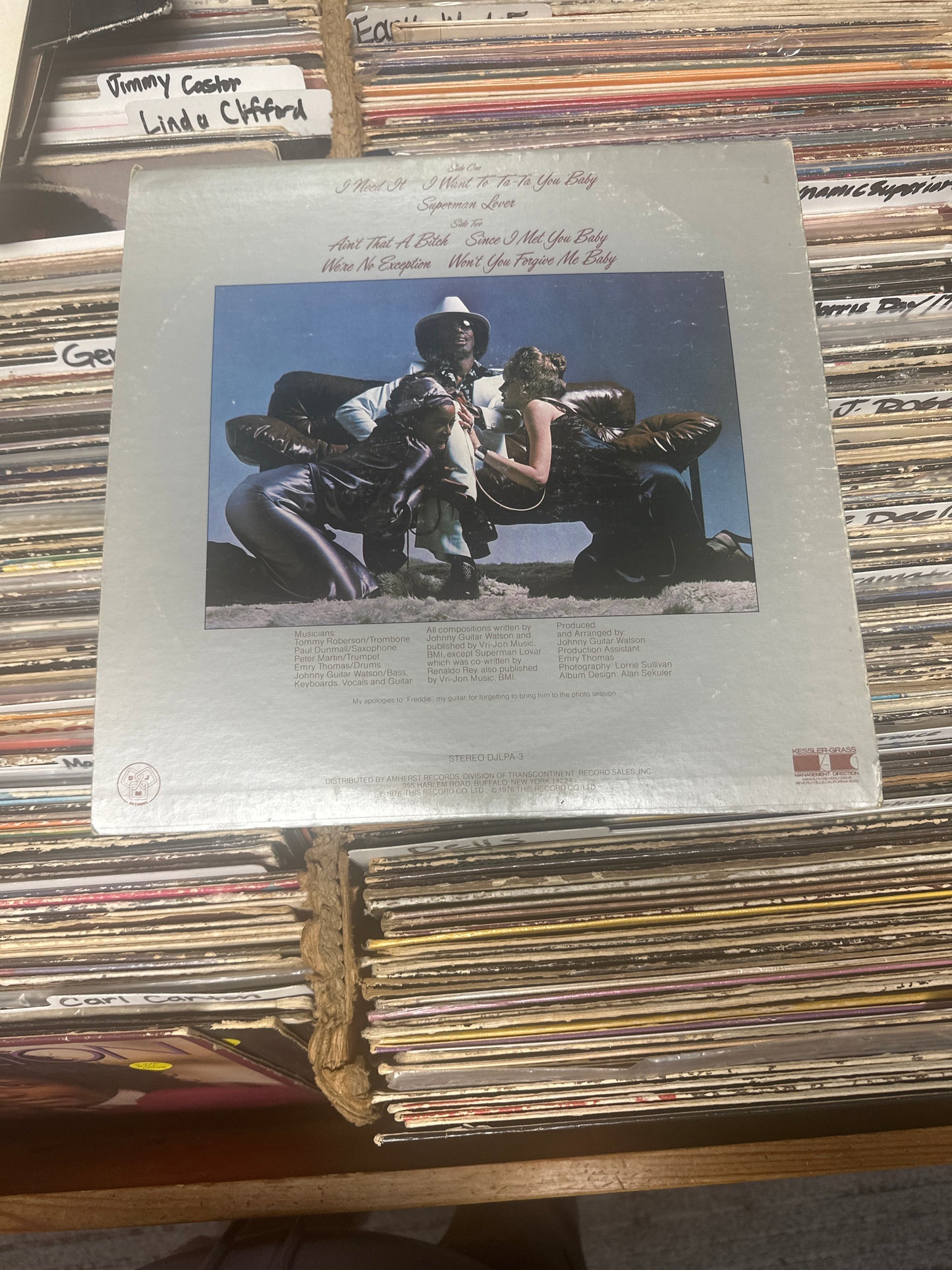 Johnny Guitar Watson ‎– Ain't That A Bitch Vinyl LP DJLPA-3 VG/VG