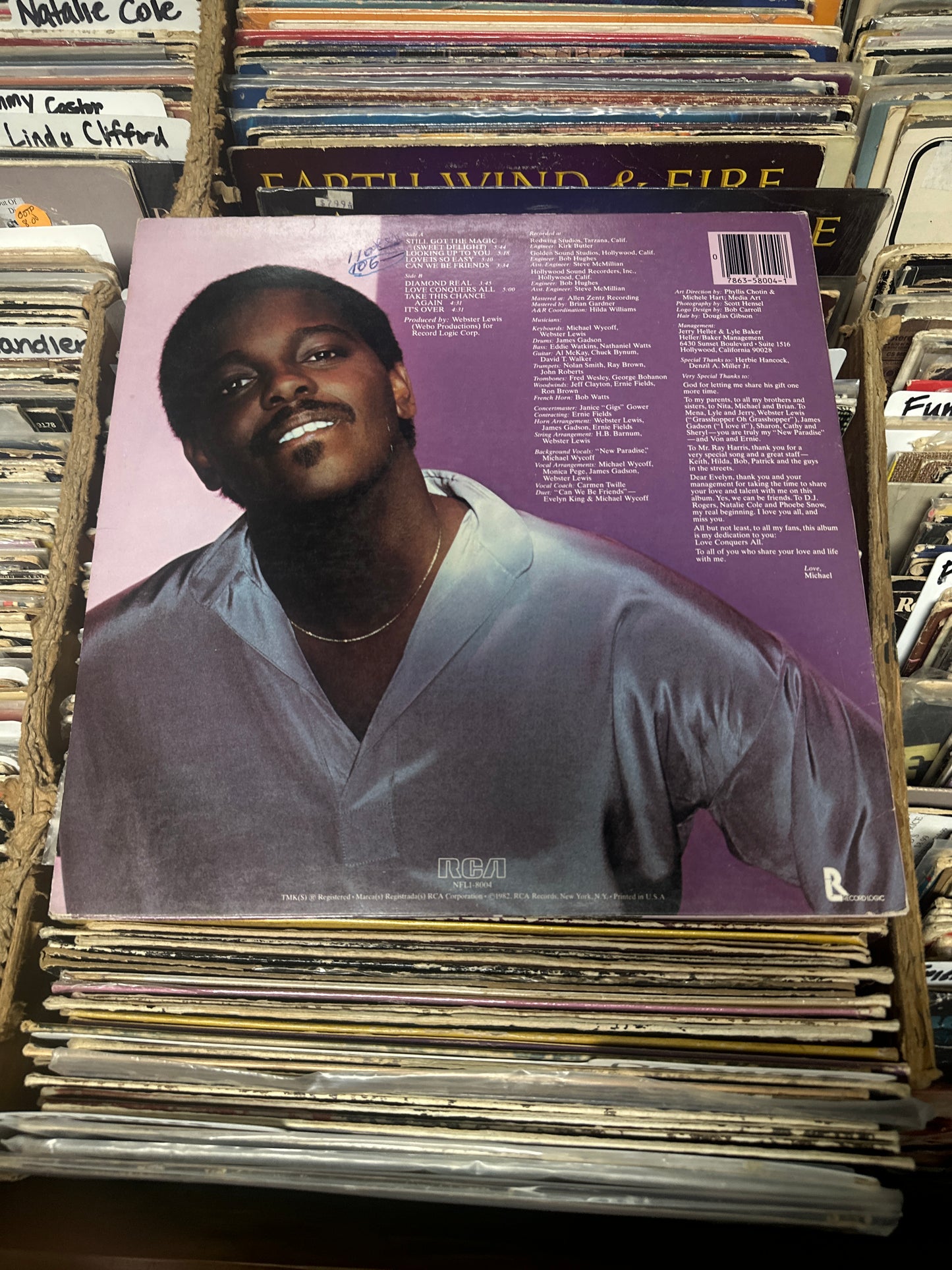 Michael Wycoff – Love Conquers All Vinyl LP NFL1-8004 VG+/VG+