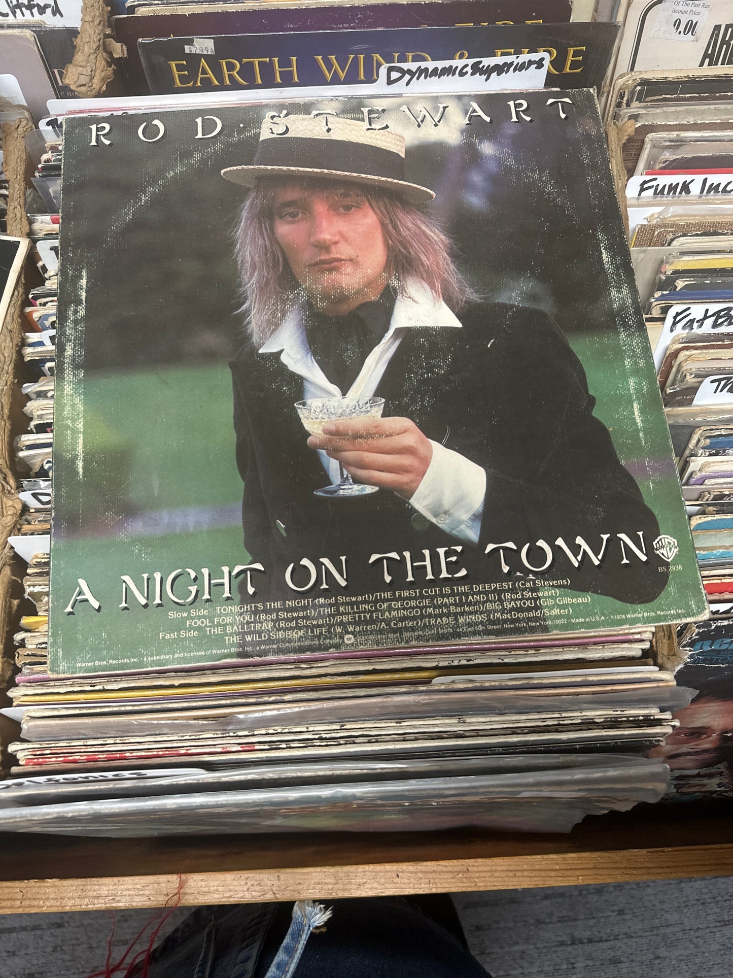 Rod Stewart ‎– A Night On The Town Vinyl Lp BS 2938 VG+/VG+