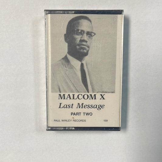 Malcolm X Last Message Part Two Cassette (Misprint)