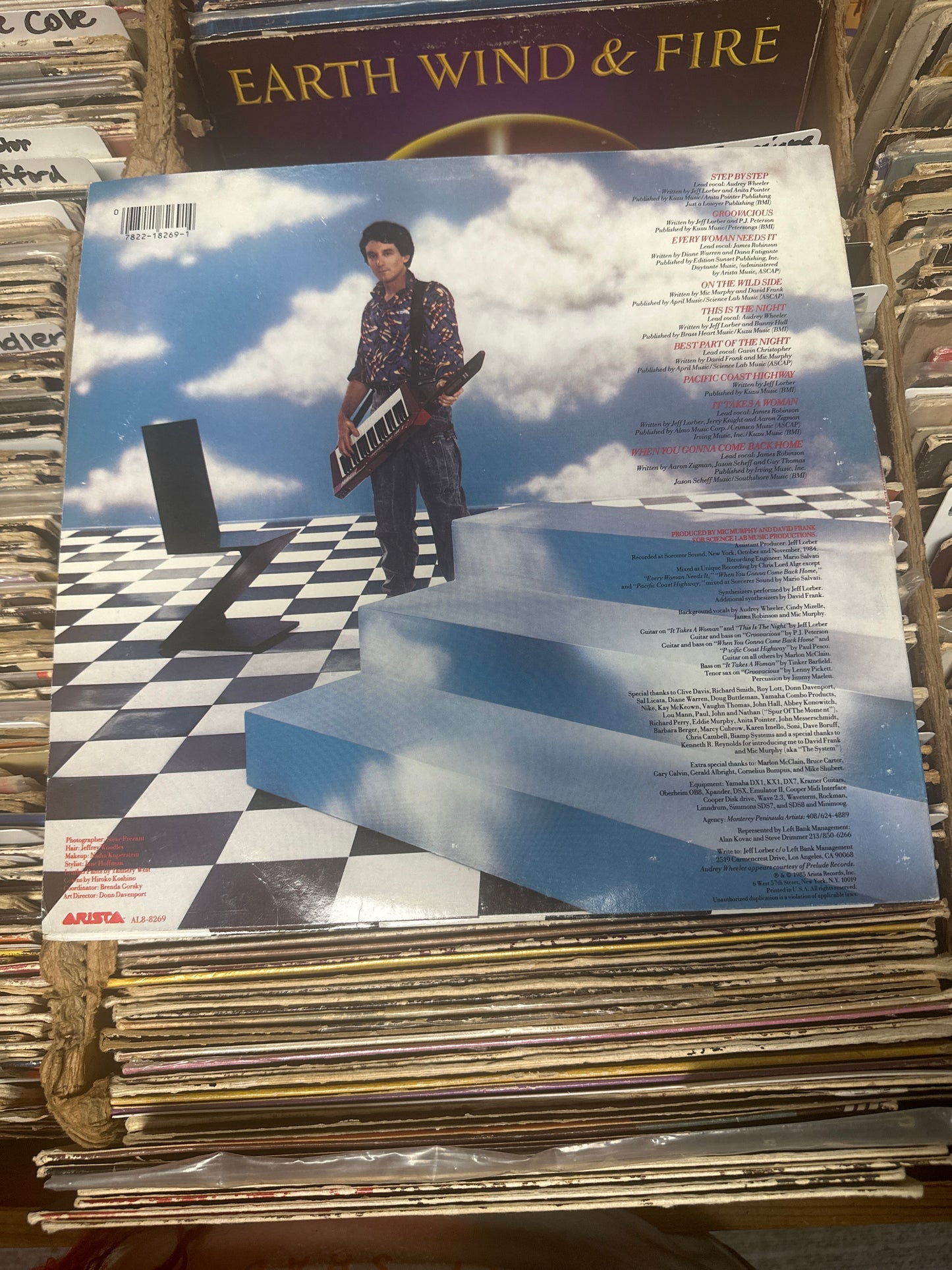 Jeff Lorber ‎– Step By Step Vinyl LP  AL8-8269 VG+/VG+