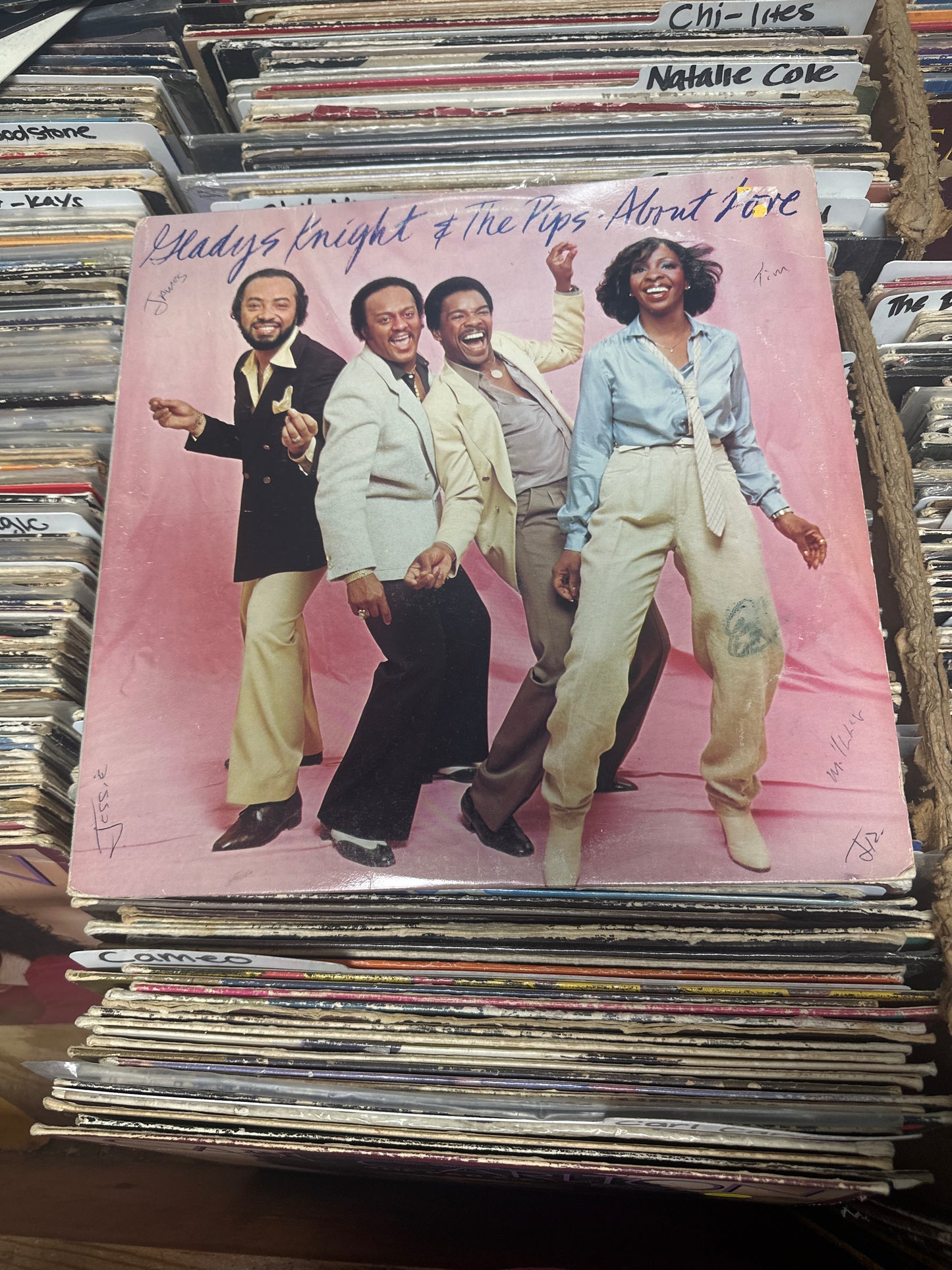 Gladys Knight & The Pips ‎– About Love Vinyl  JC 36387 LP VG+/VG+