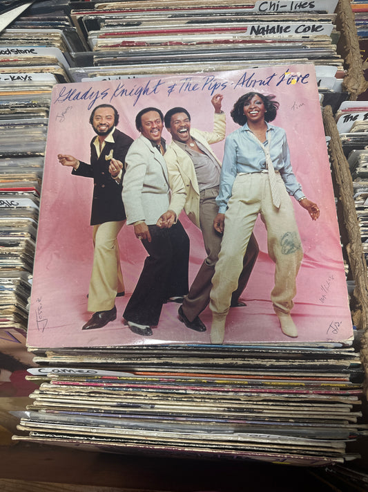 Gladys Knight & The Pips ‎– About Love Vinyl  JC 36387 LP VG+/VG+