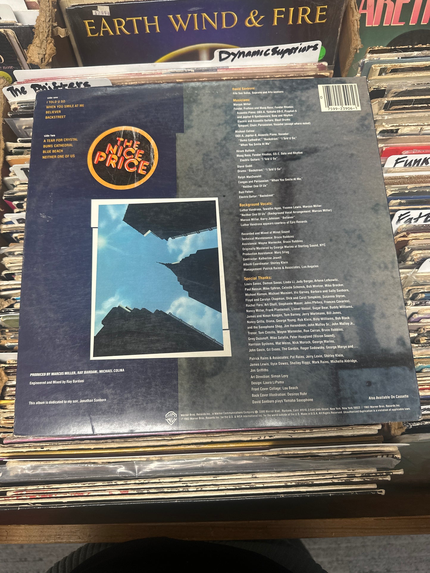 David Sanborn ‎– Backstreet Vinyl LP