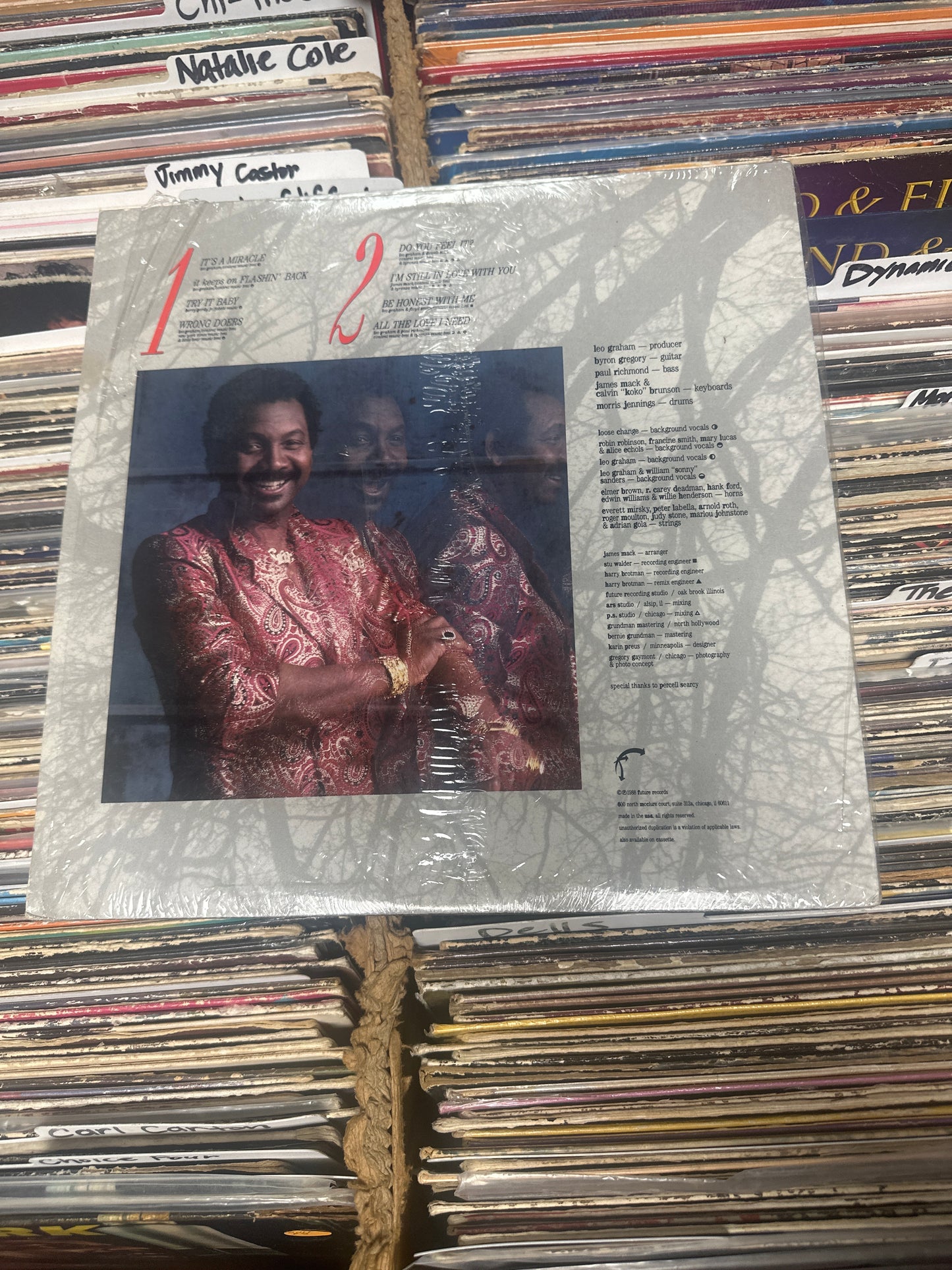 Tyrone Davis -Flashin' Back Vinyl FR 1003 VG+/VG+